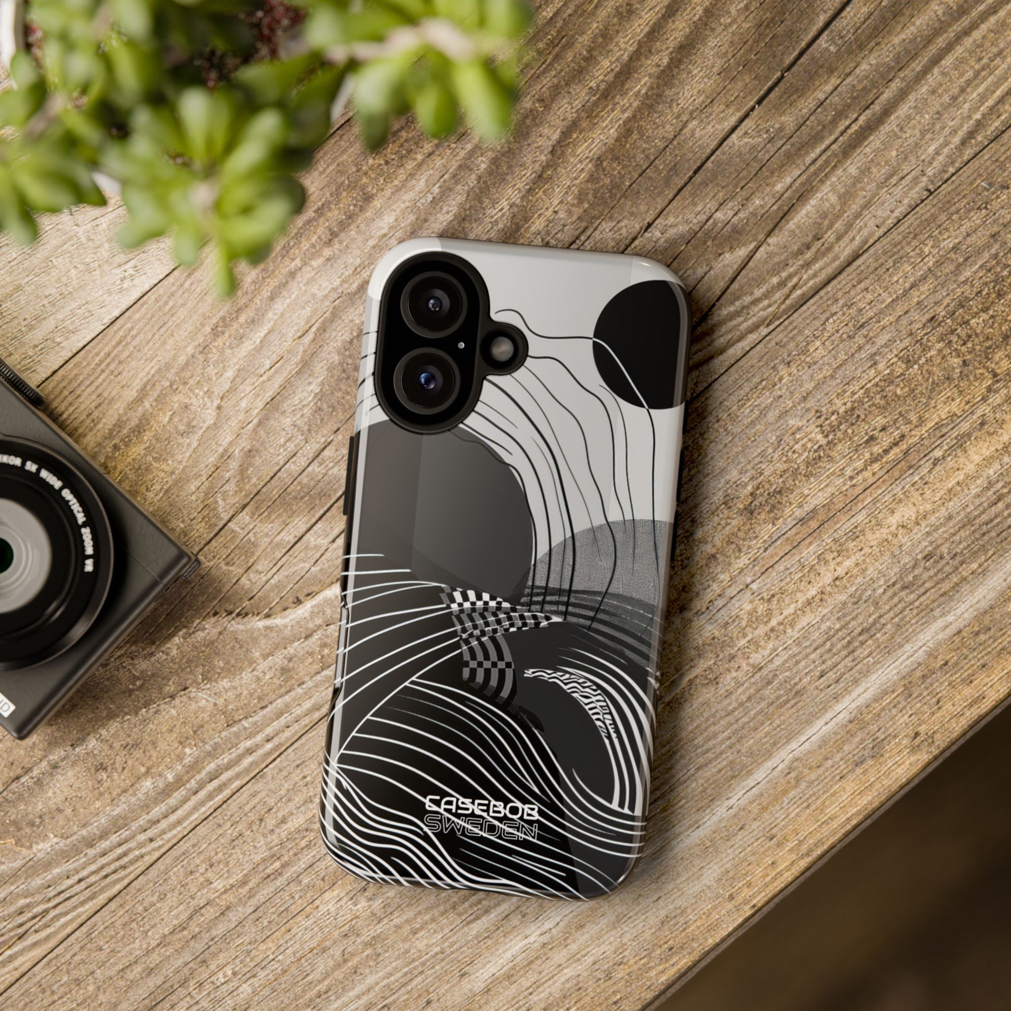 Monochrome Motion Flow iPhone 16 – Robust