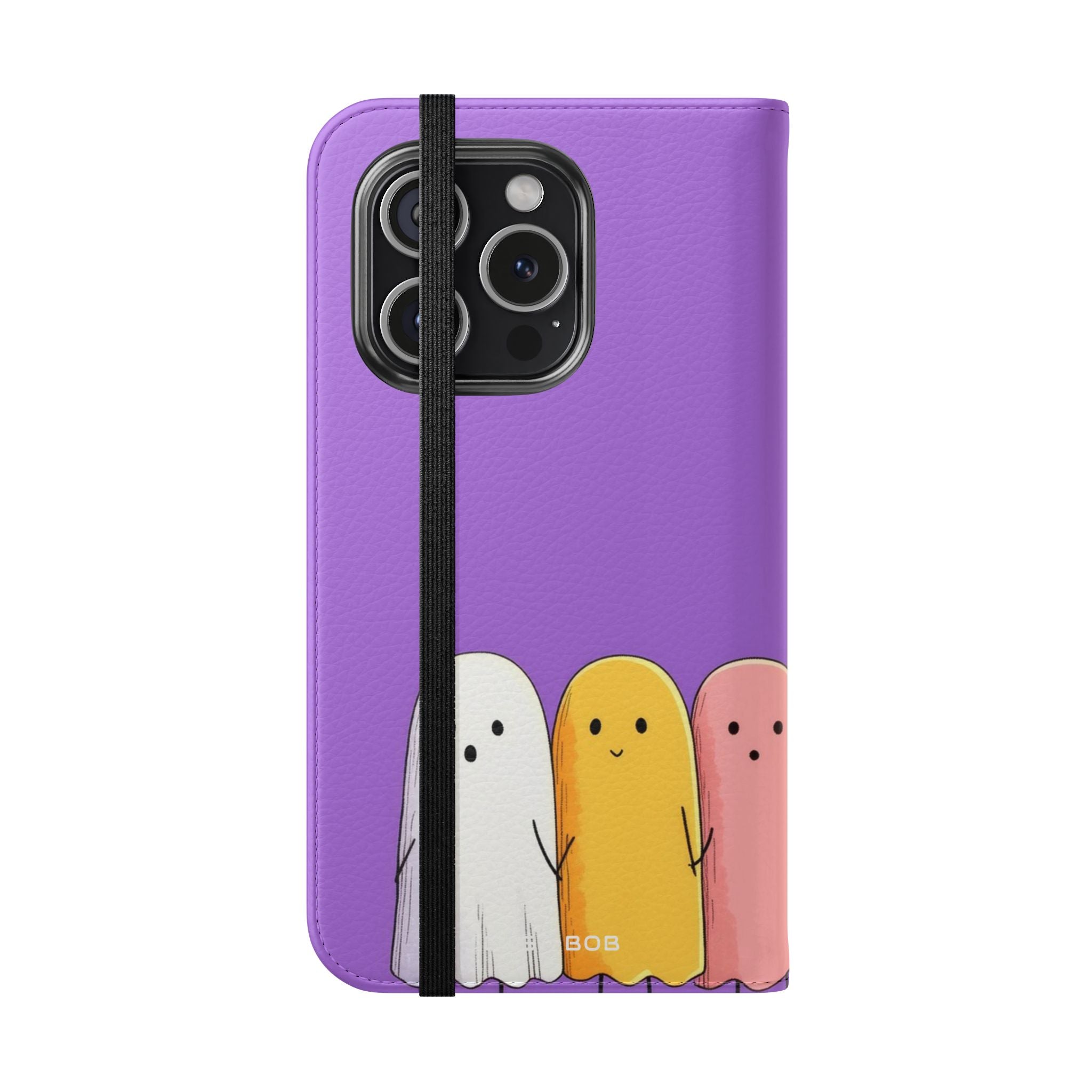 Värikkäät Ghosts Line - iPhone 15 Pro -lompakkokotelo