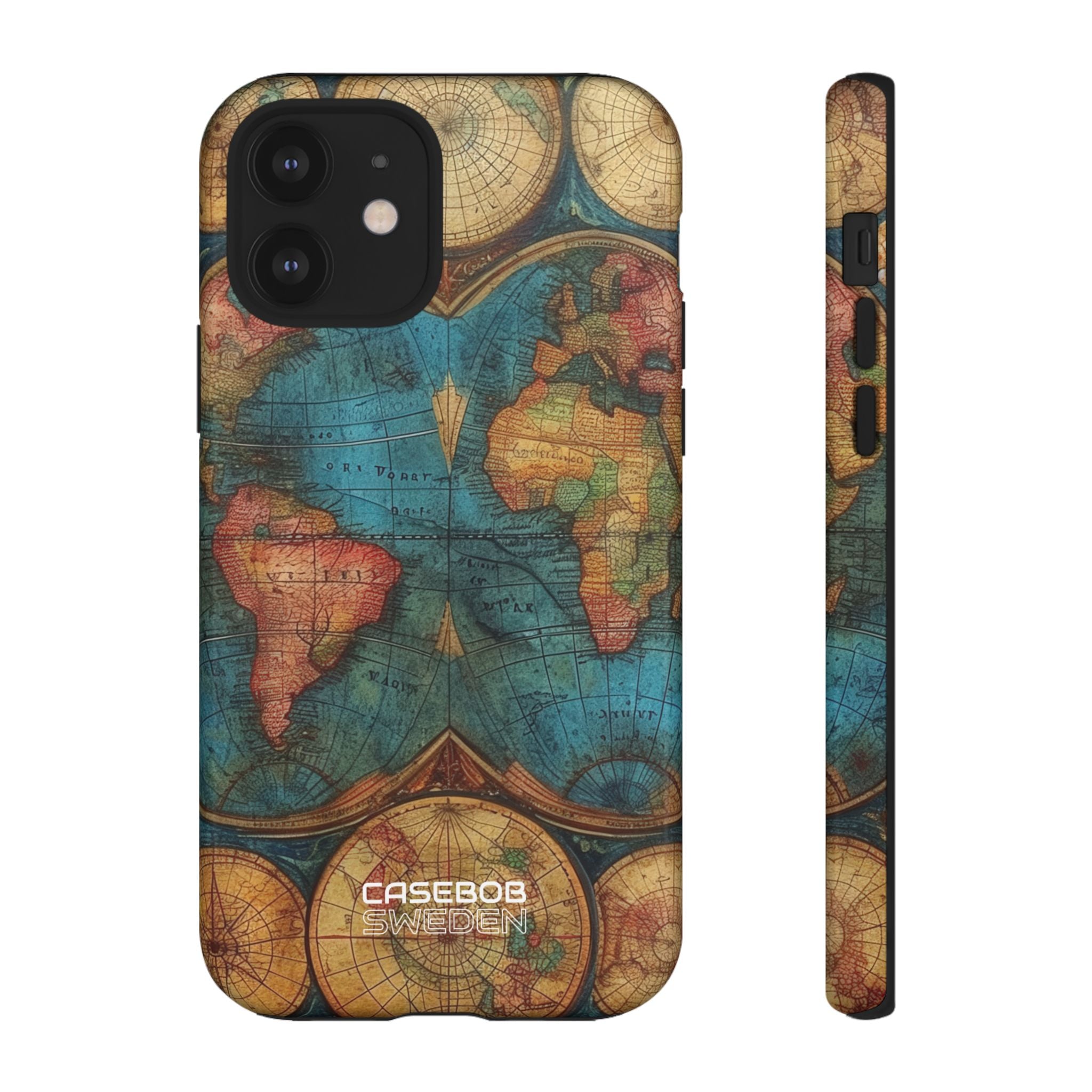 Vintage World Map iPhone 12 - Tough