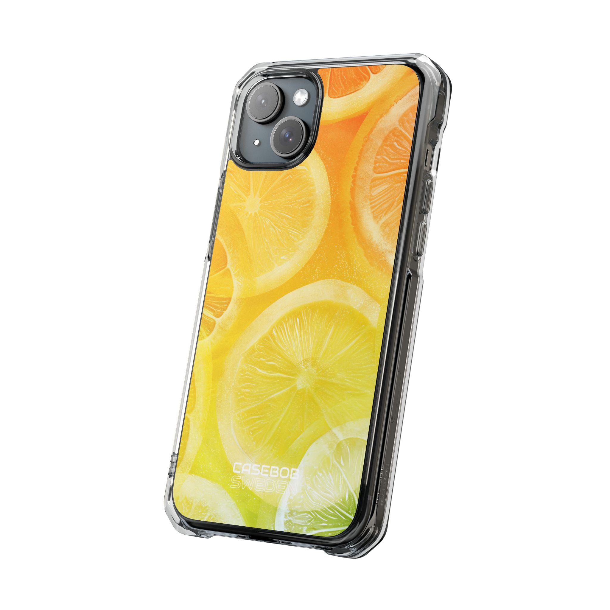 Citrus Splash Burst iPhone 15 - Impact Clear+