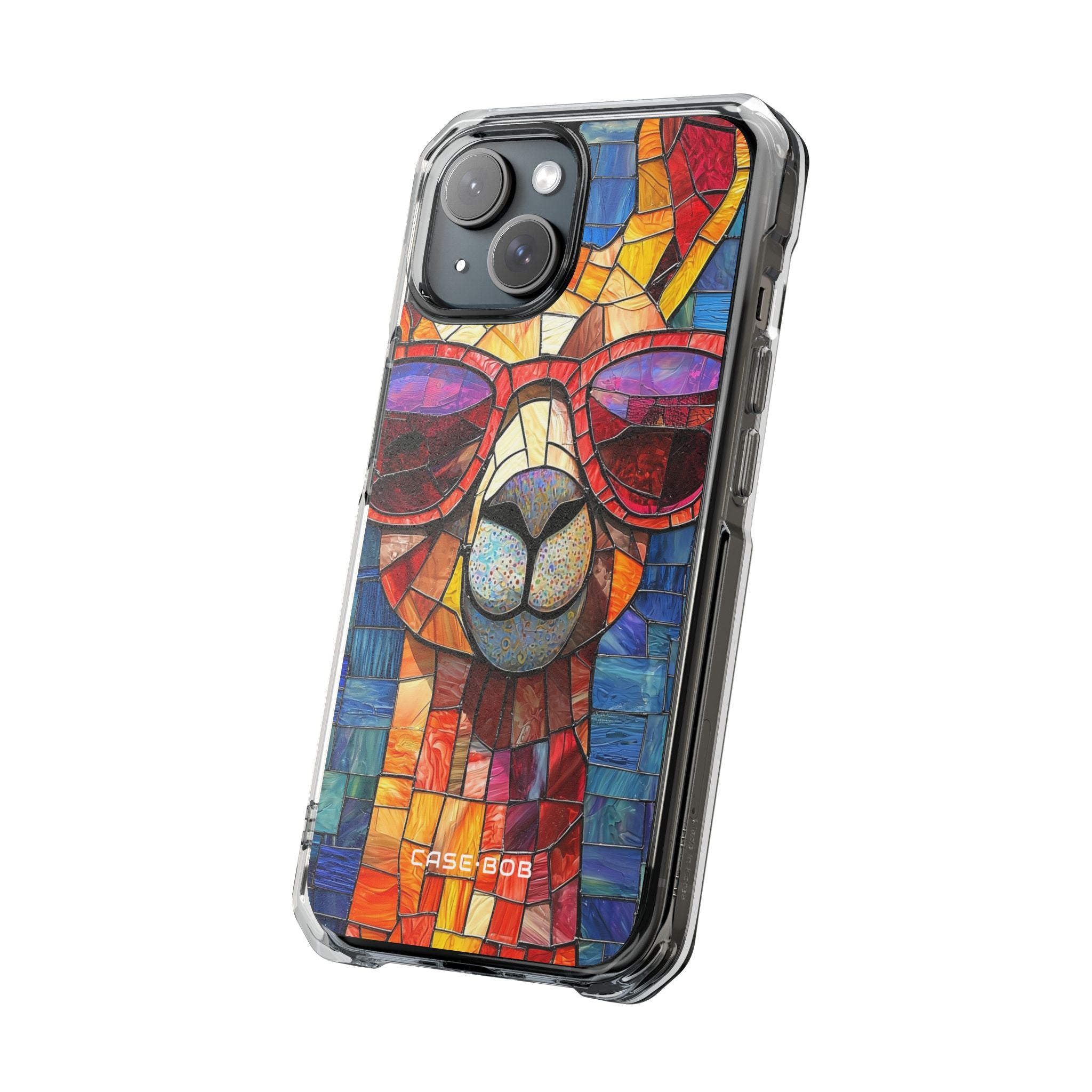 Llama Mosaic Glow iPhone 15 Case - Impact