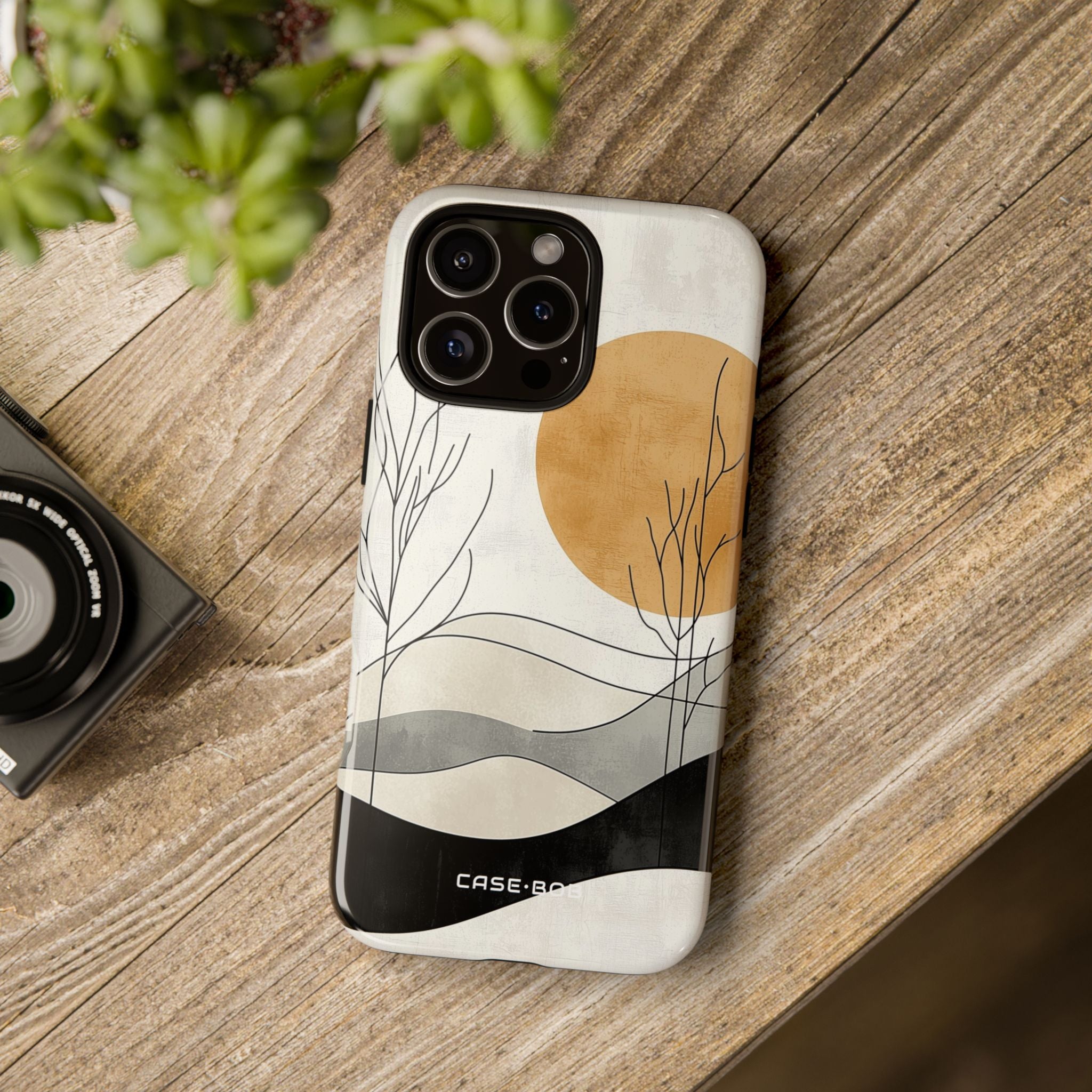 Orange Halo iPhone 16 Pro Max Case - Tough