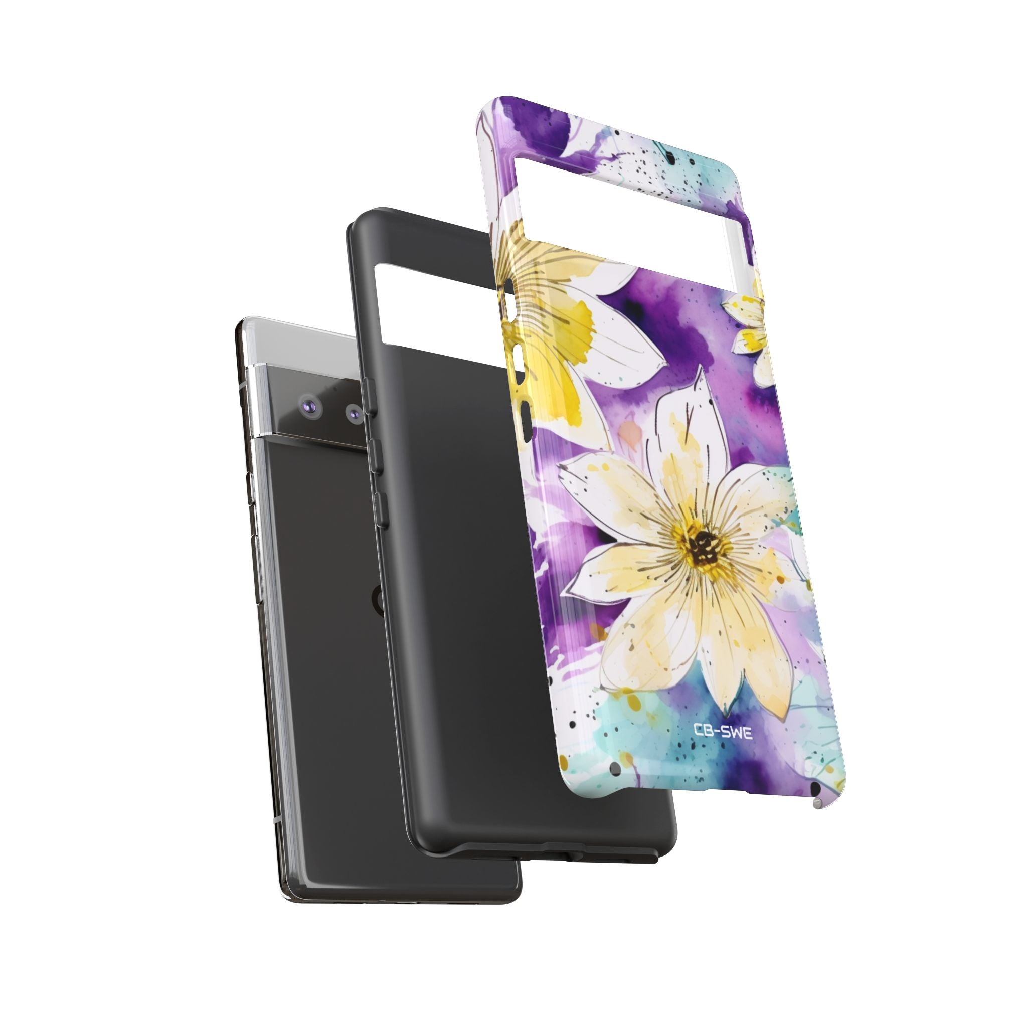 Vibrant Watercolor Flowers - Google Pixel Case