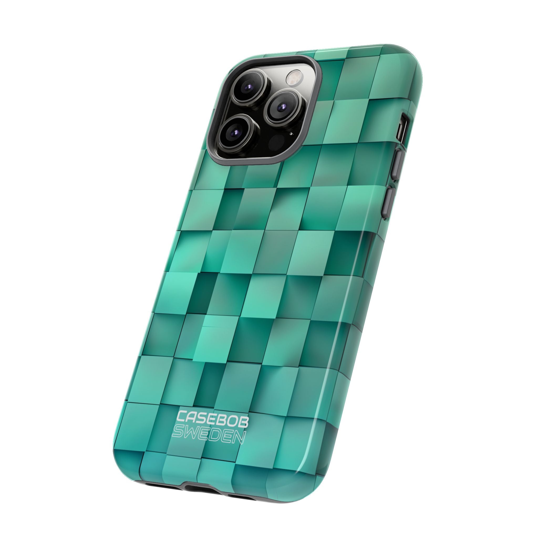 Folded Blue Squares iPhone 14 - Tough