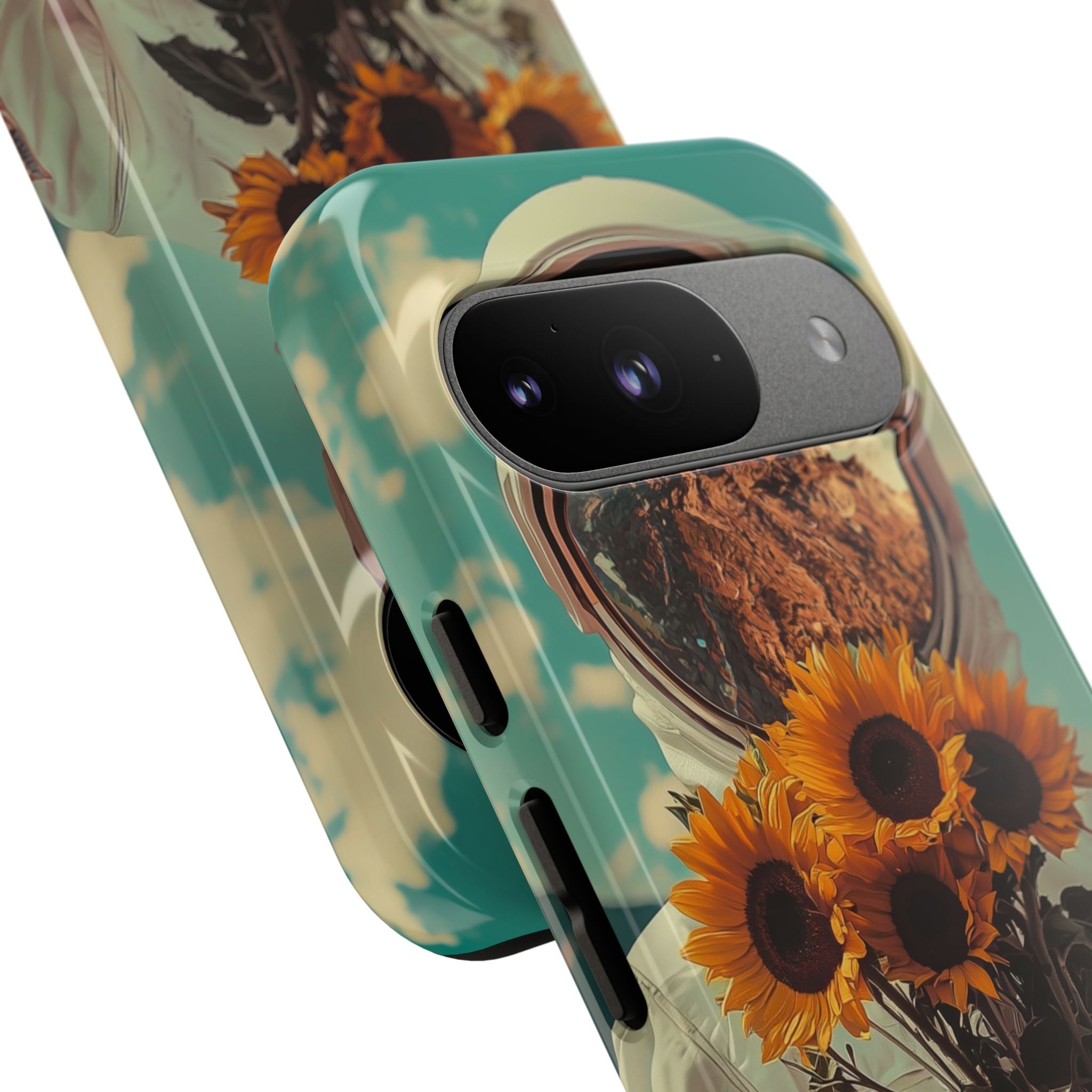 Sunflower Astronaut Google Pixel 9 Case - Tough