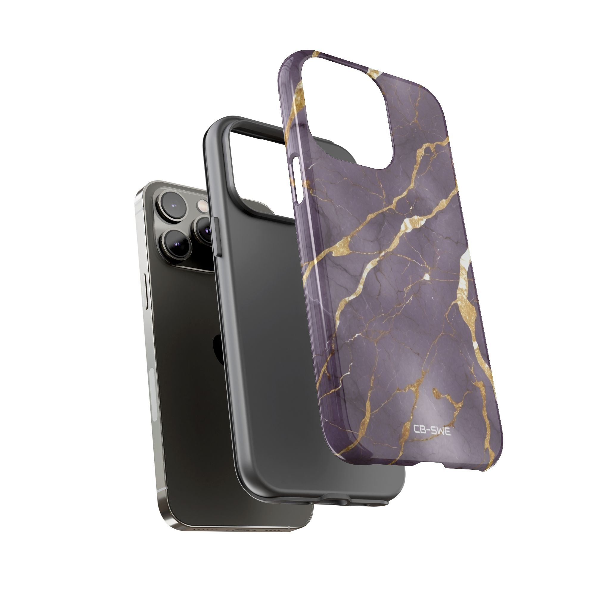 Golden Veins Flowing - iPhone Case