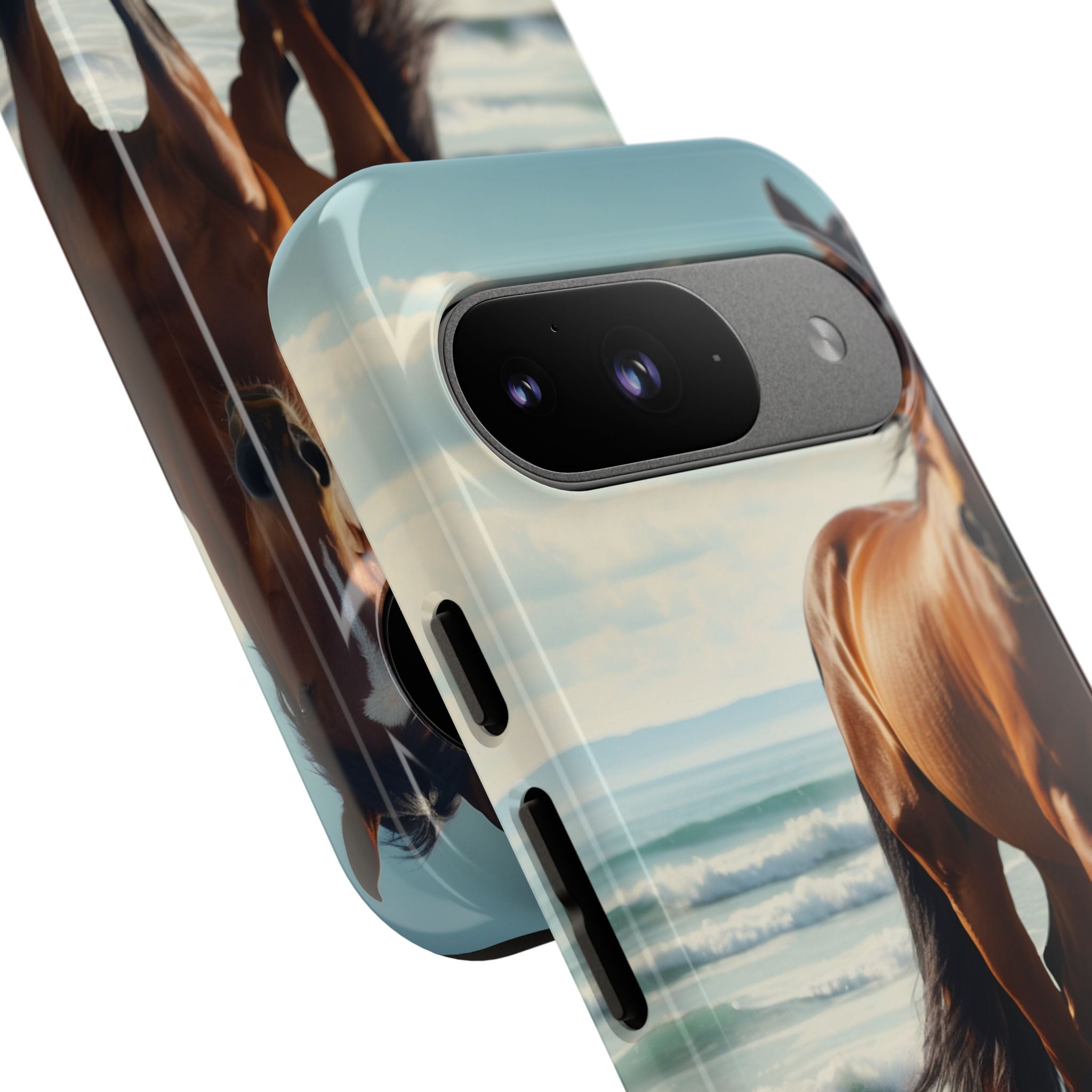 Horse Gallops Shoreline - Google Pixel Case