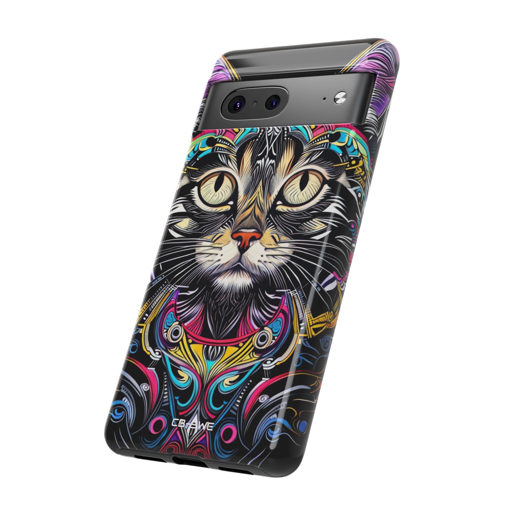 Psychedelic Cat Mirage - Google Pixel Case