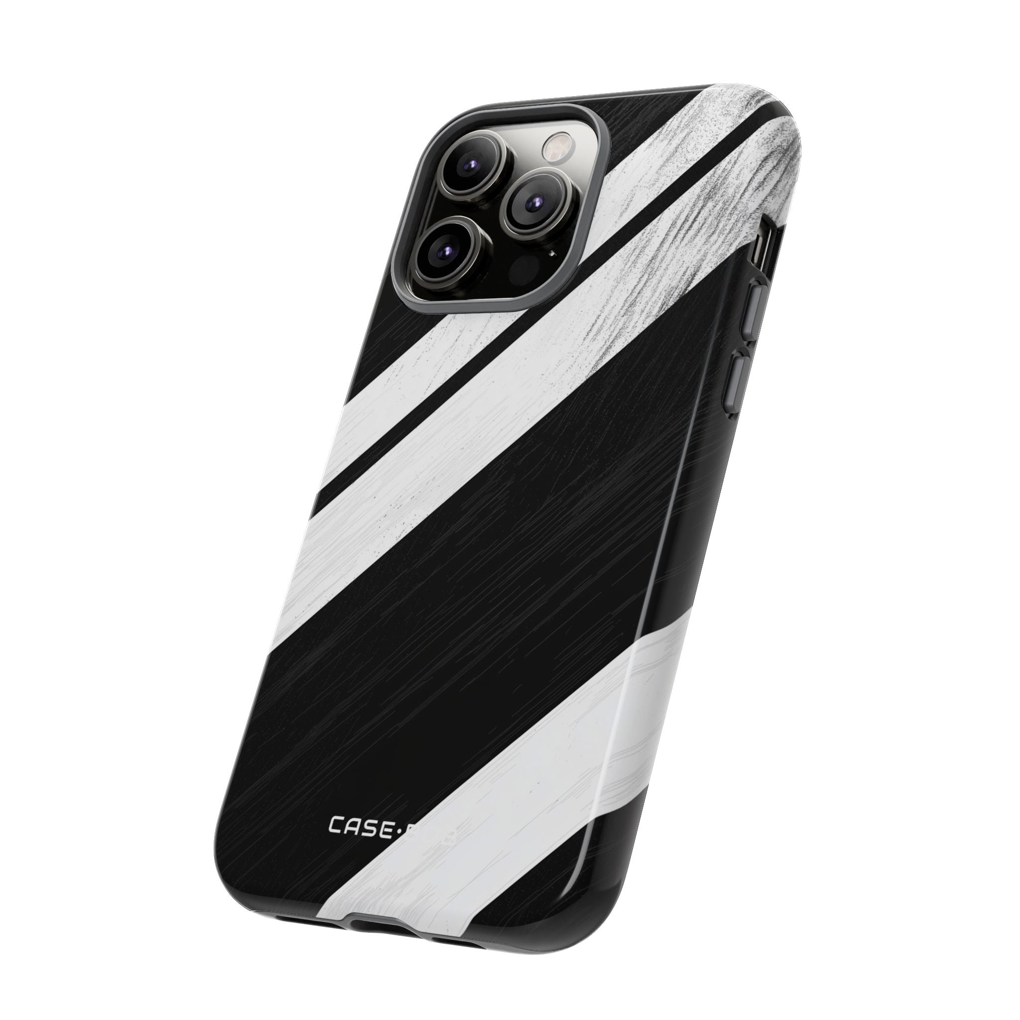 Distressed Stripe Motion iPhone 14 Pro Max Case - Tough