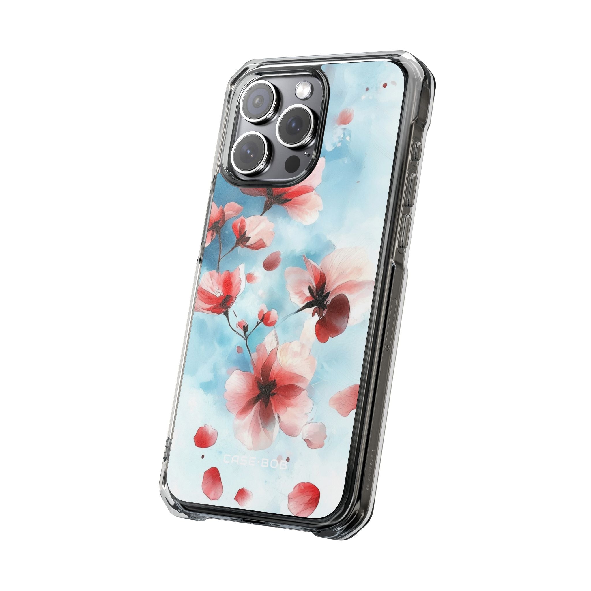 Pink Blossom Drift iPhone 15 Pro Max Case - Impact