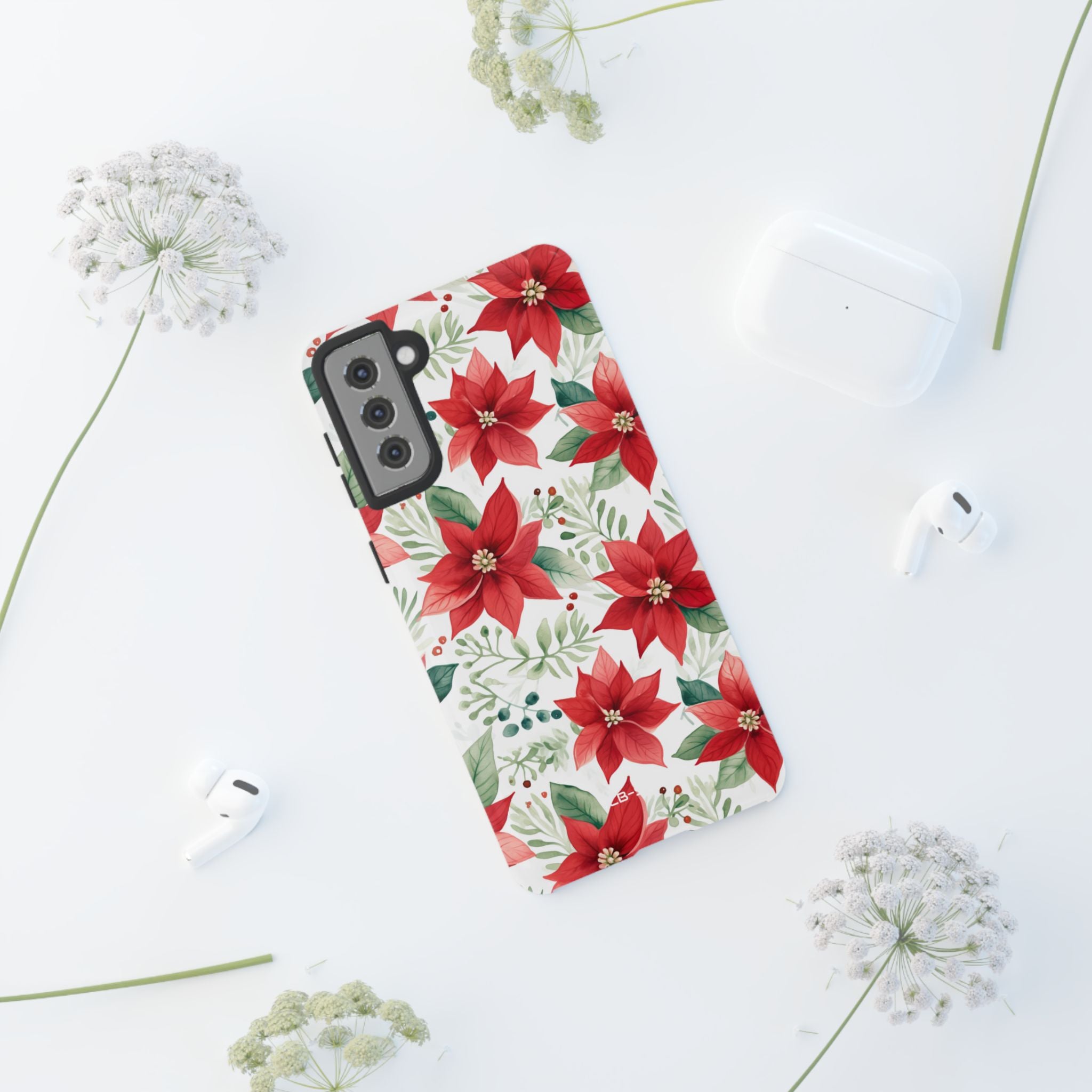 Poinsettias Bloom Bright - Samsung Case