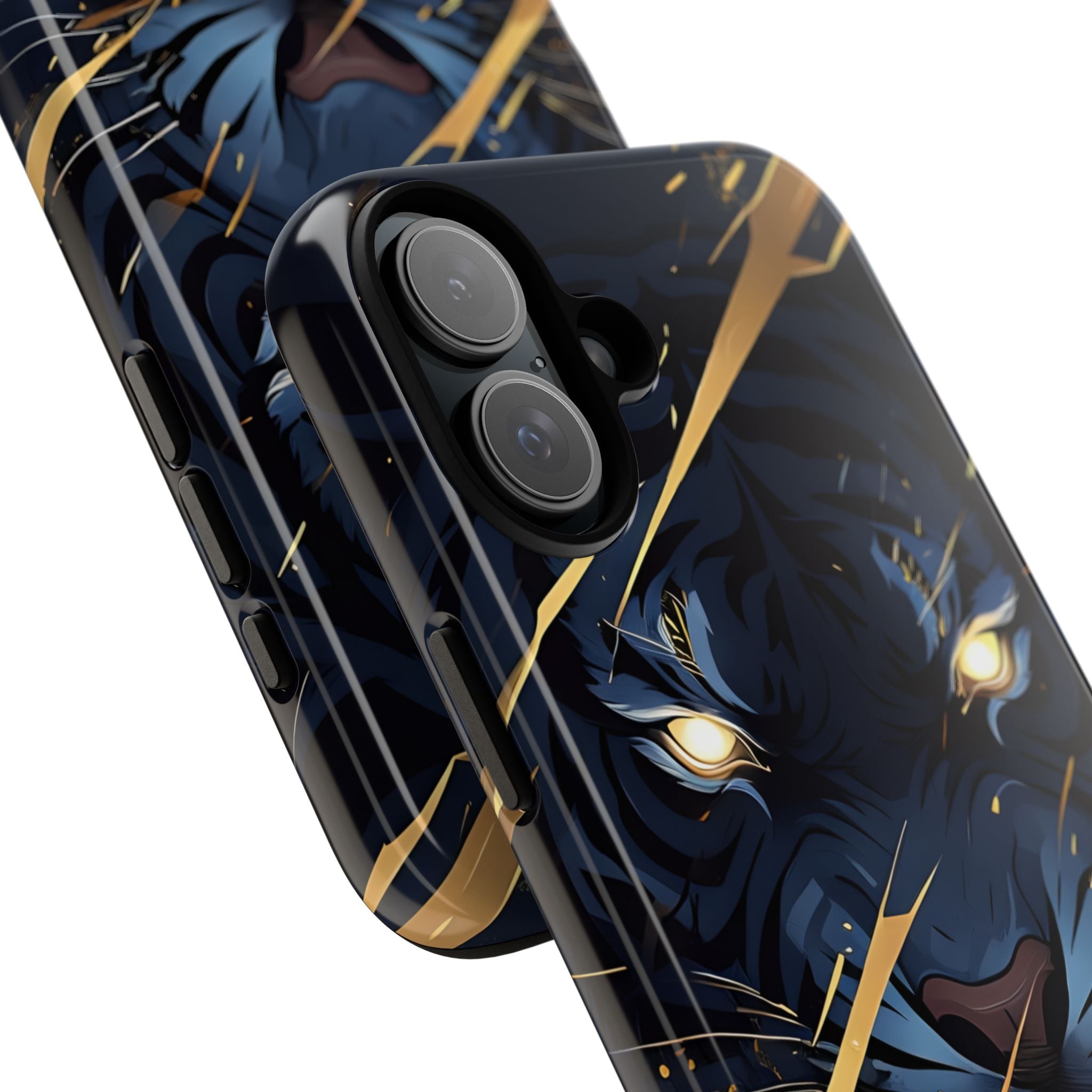 Tiger's Glowing Gaze - iPhone Case