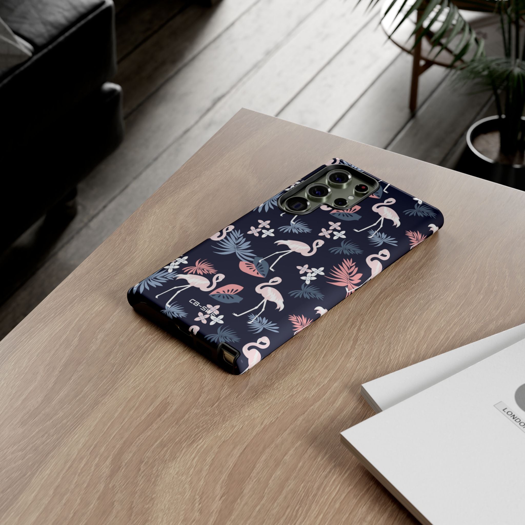 Flamingos Dance Playfully - Samsung Case