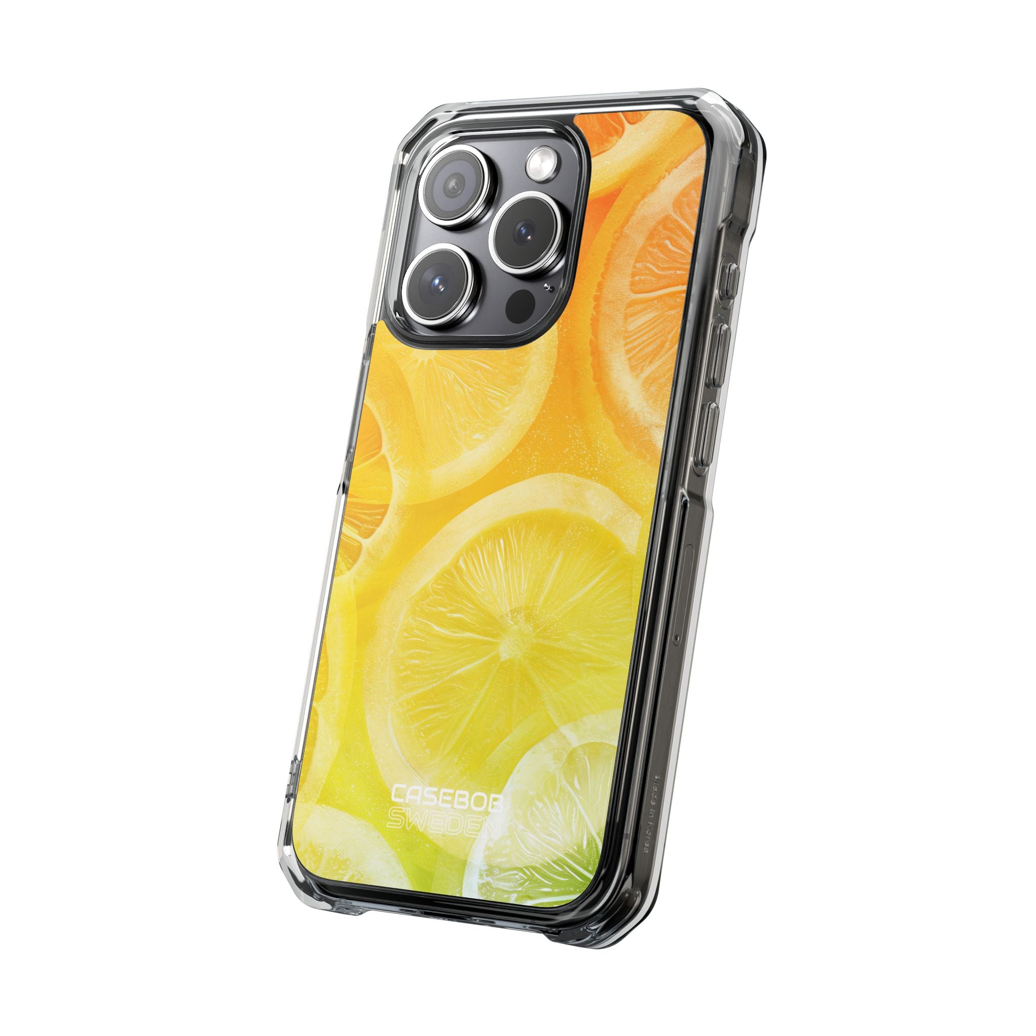 Citrus Splash Burst iPhone 15 - Impact Clear+