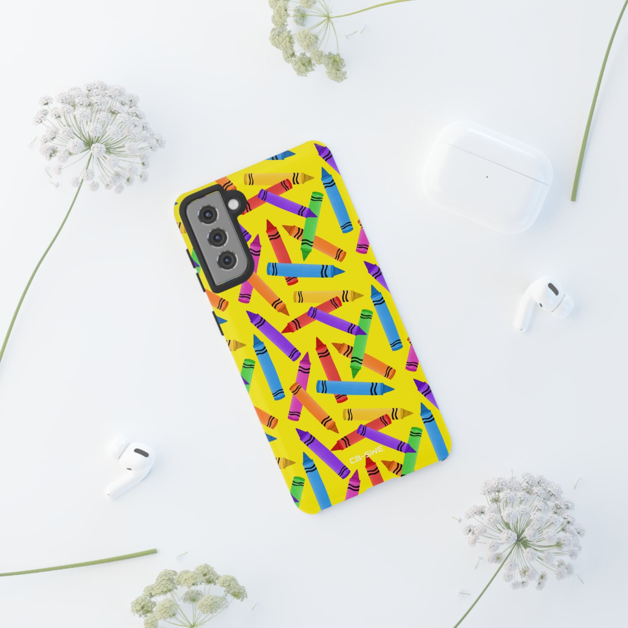 Crayons Scatter Playfully - Samsung Case
