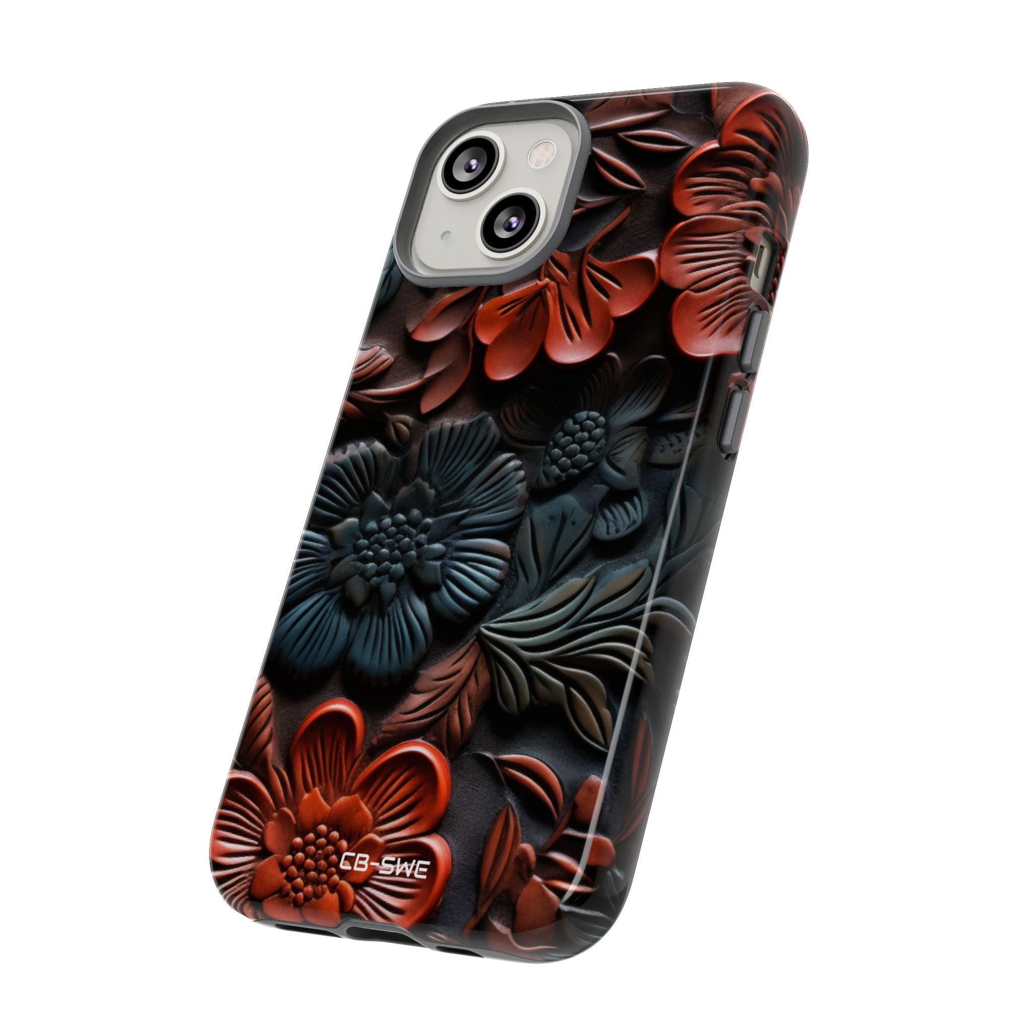 Sculpted Floral Elegance - iPhone Case