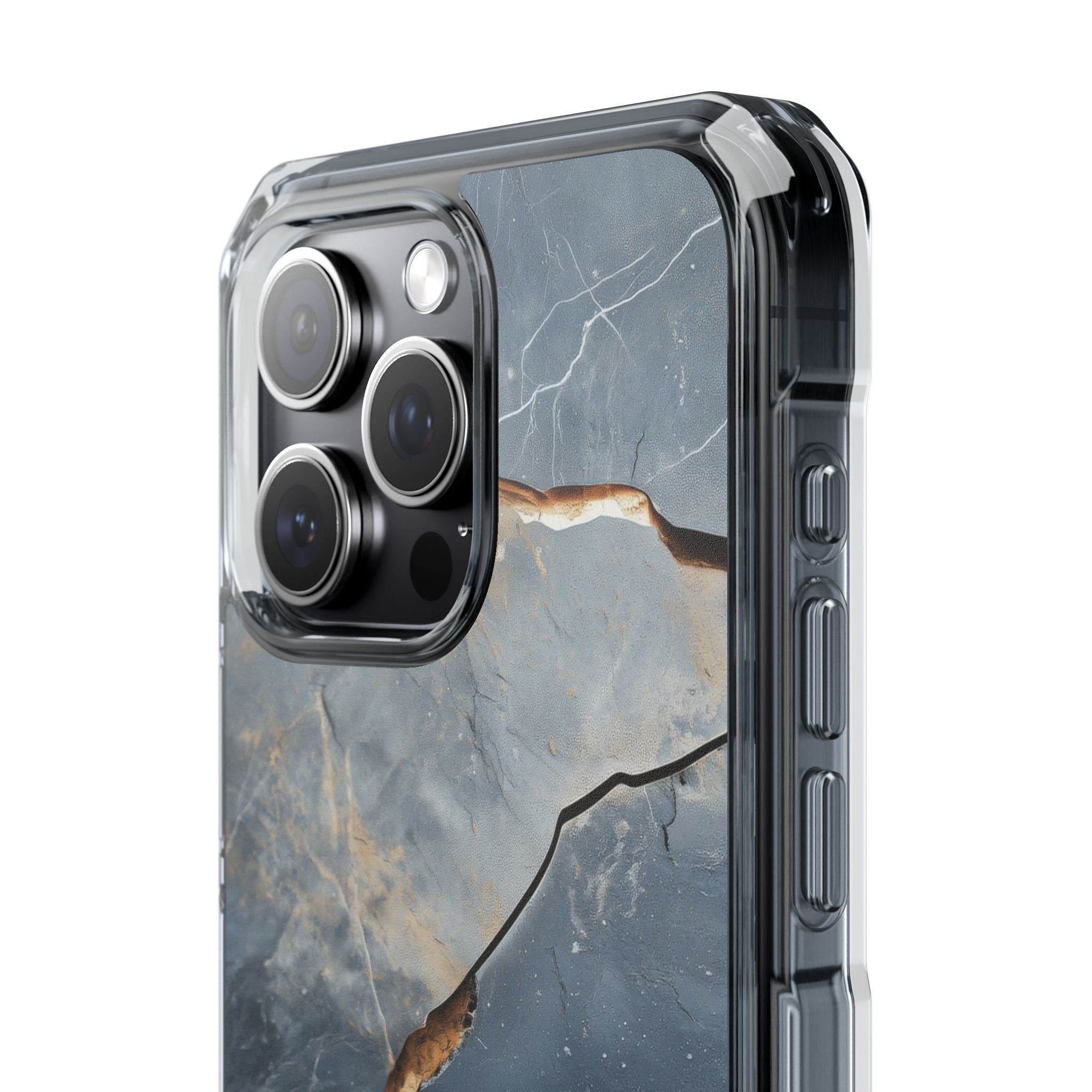 Jagged Vein Navy iPhone 15 Pro Max Case - Impact