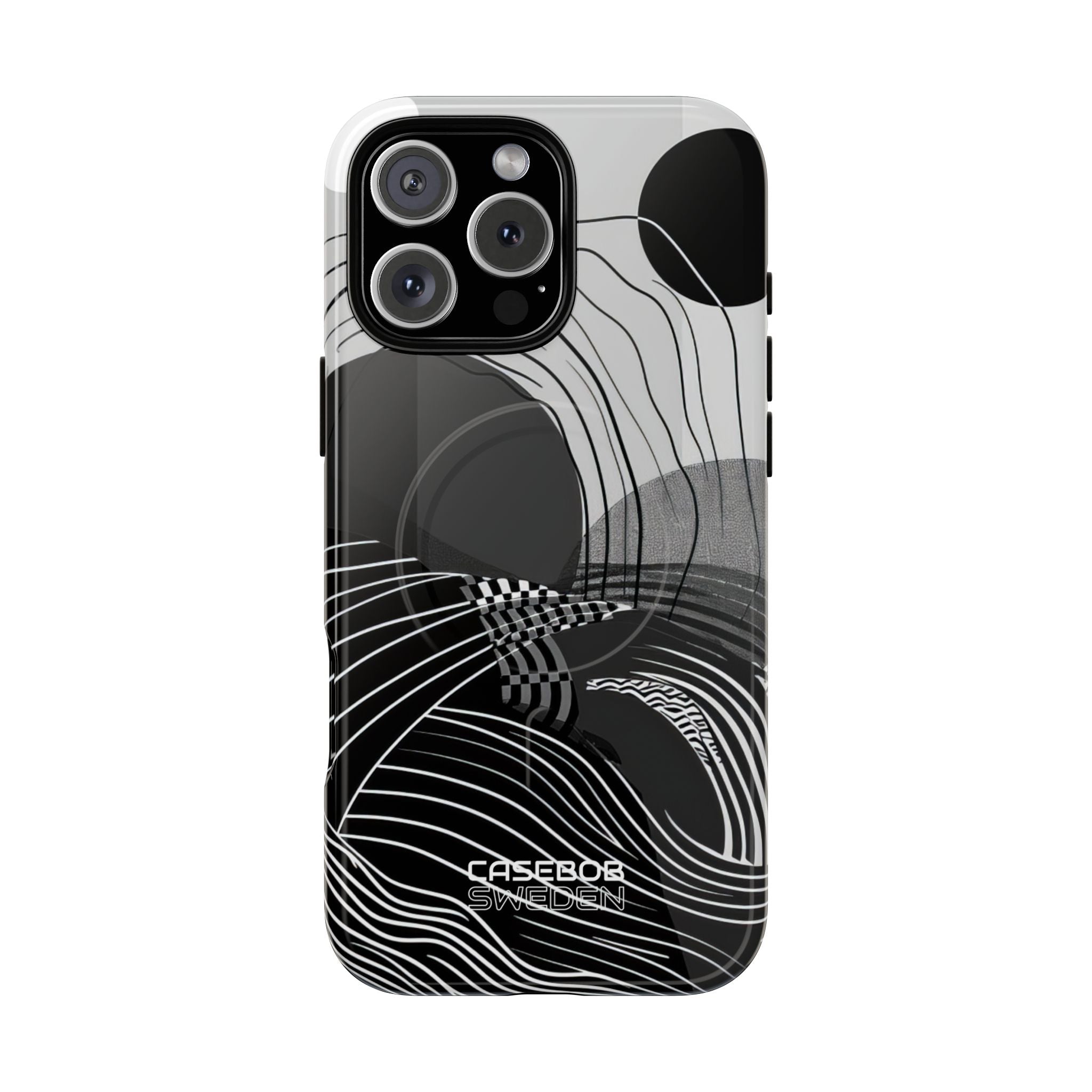 Monochrome Motion Flow iPhone 16 - Tough+