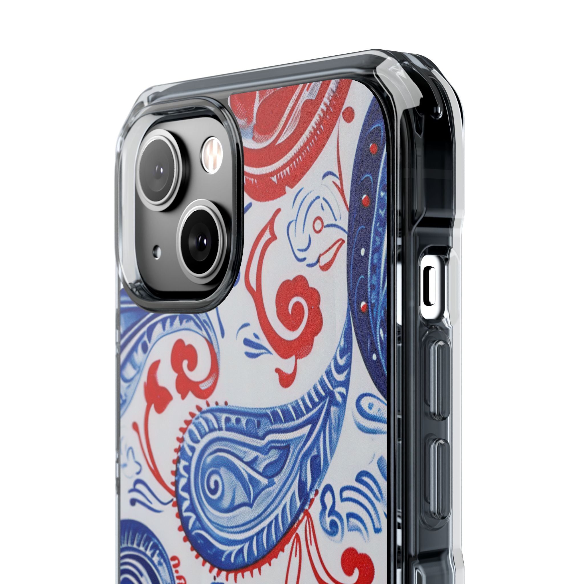 Vibrant Paisley Swirls iPhone 14 - Impact Clear+