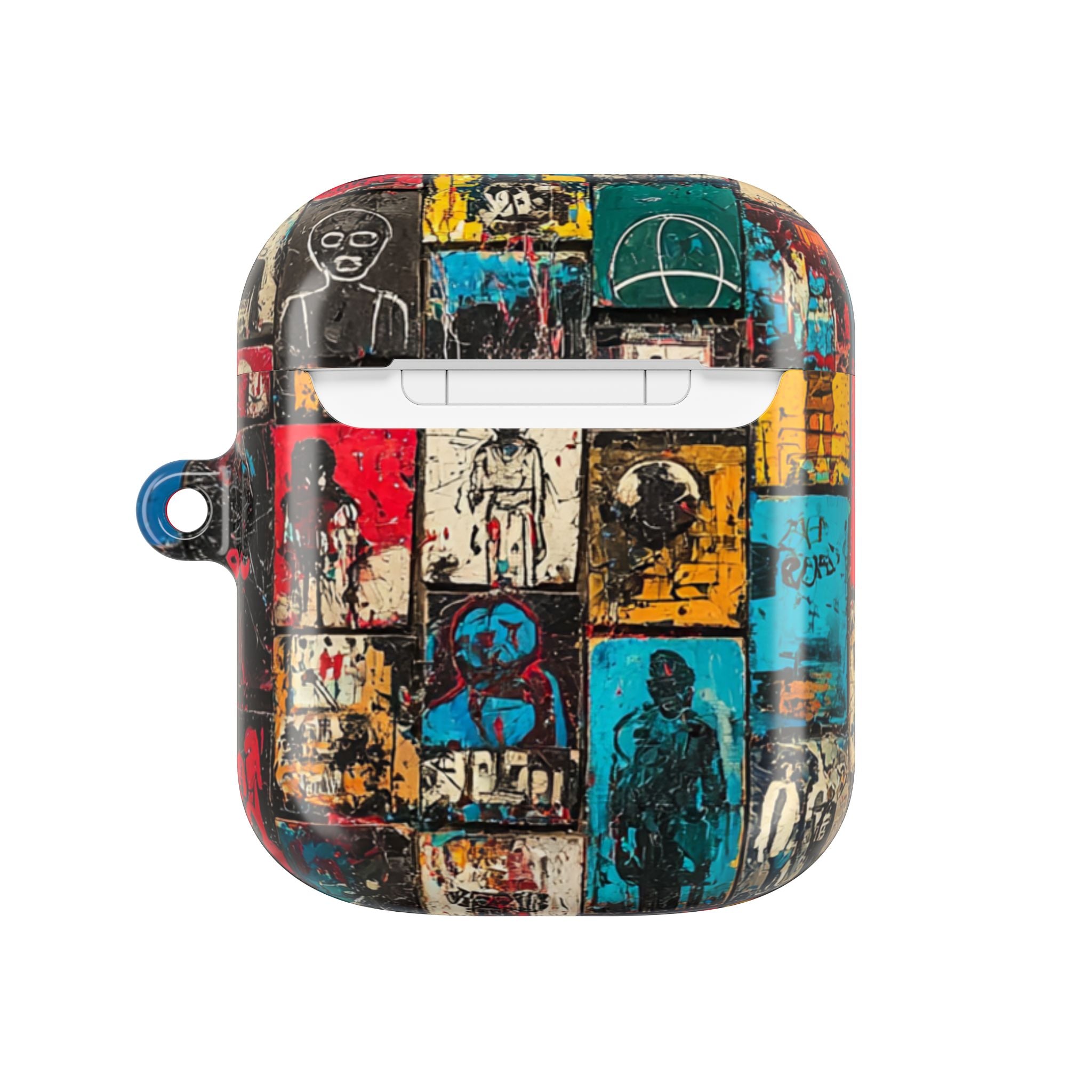 Portrait Grid Crimson - AirPods Case