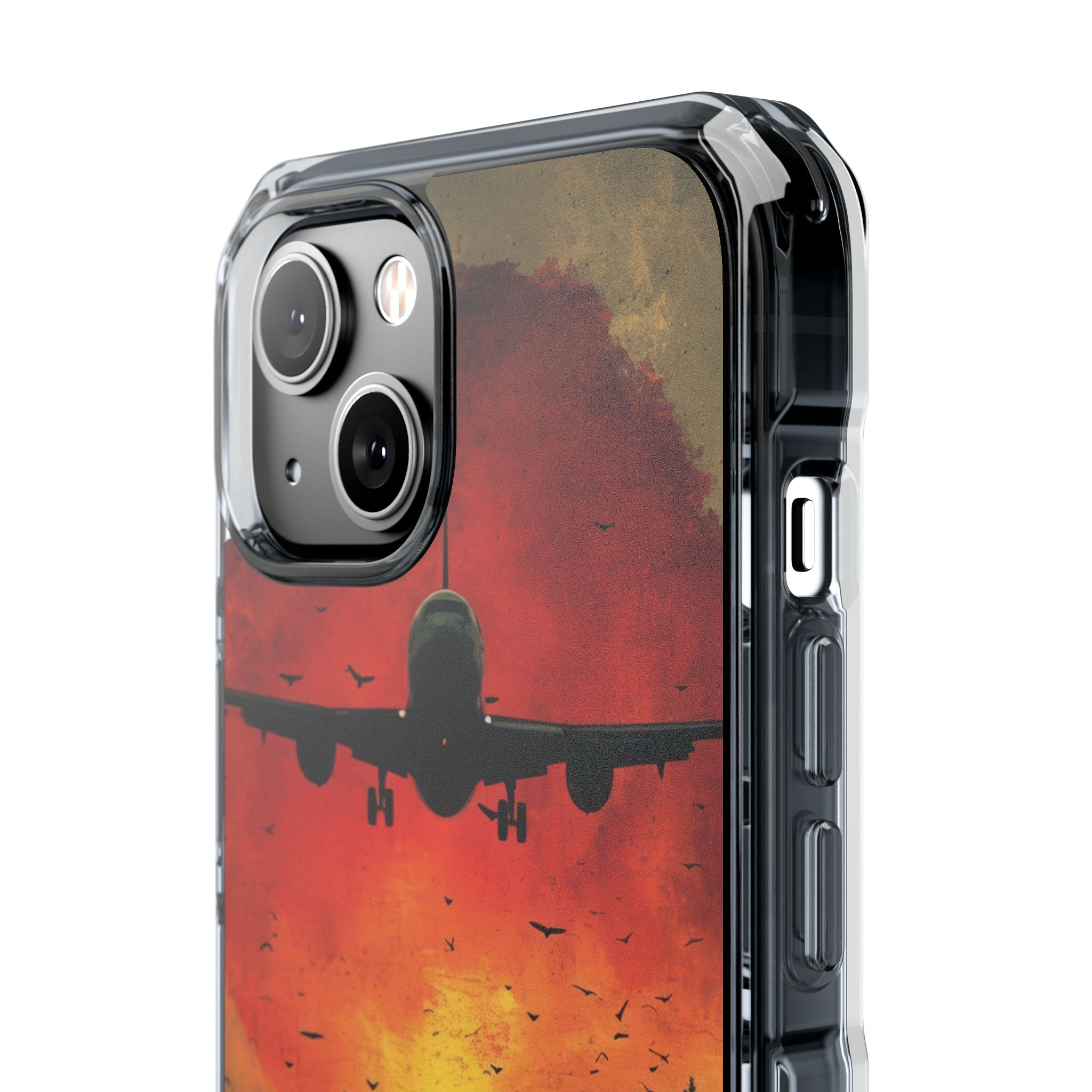 Crimson Sky Flight iPhone 14 - Impact Clear+
