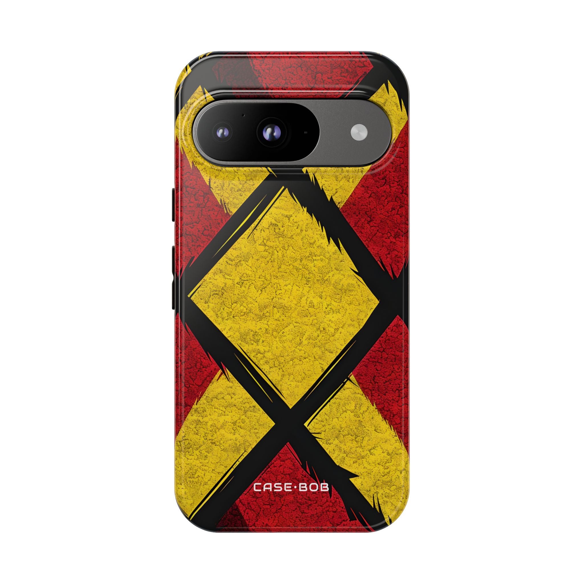 Cracked Diamond Grid Google Pixel 9 Case - Tough
