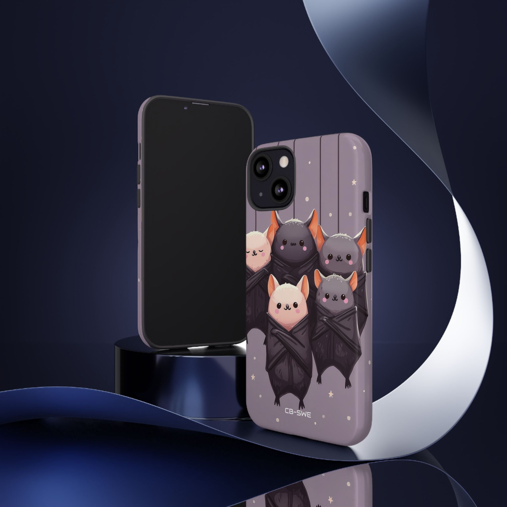 Playful Bats Hang - iPhone Case
