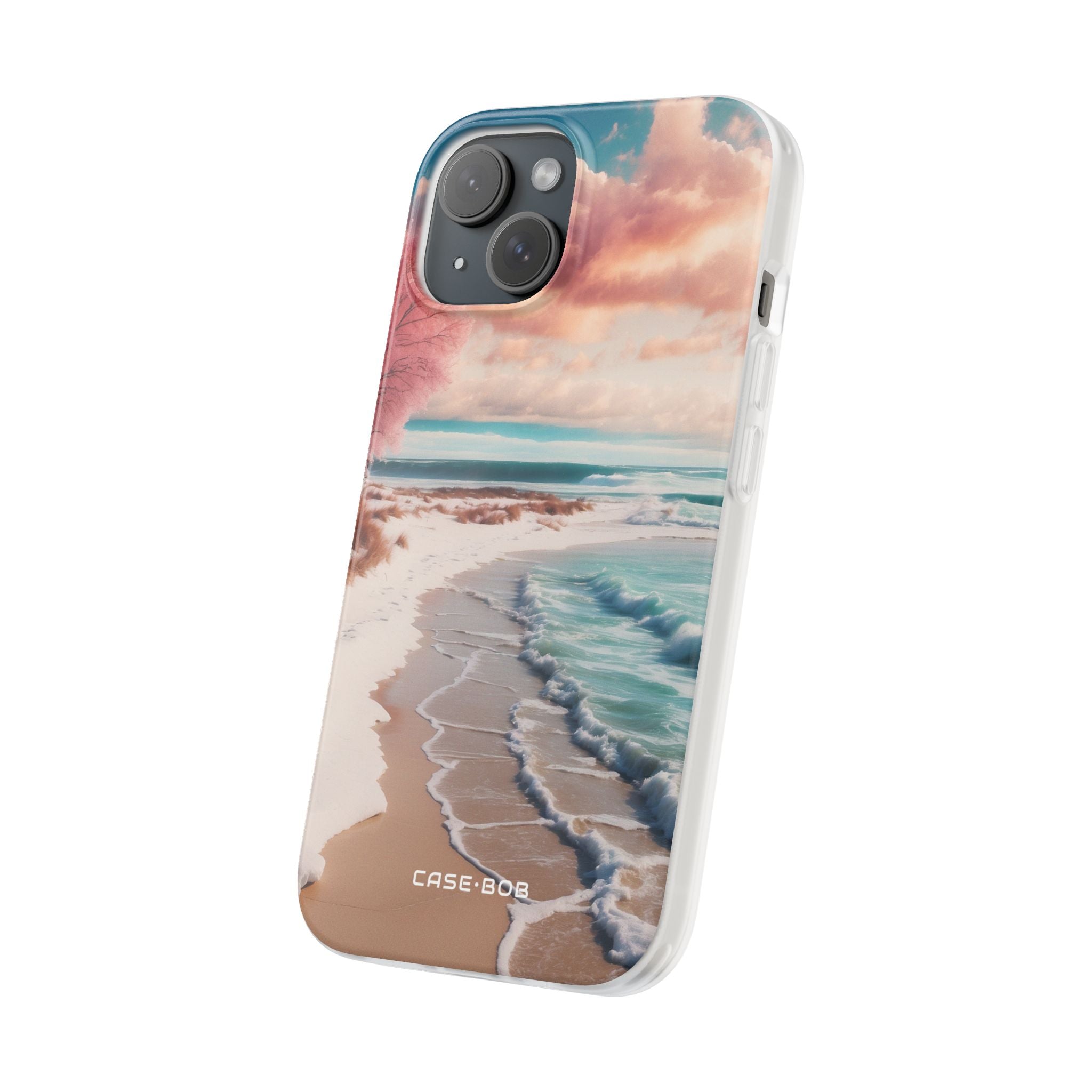Pink Tree Breeze iPhone 15 Case - Soft