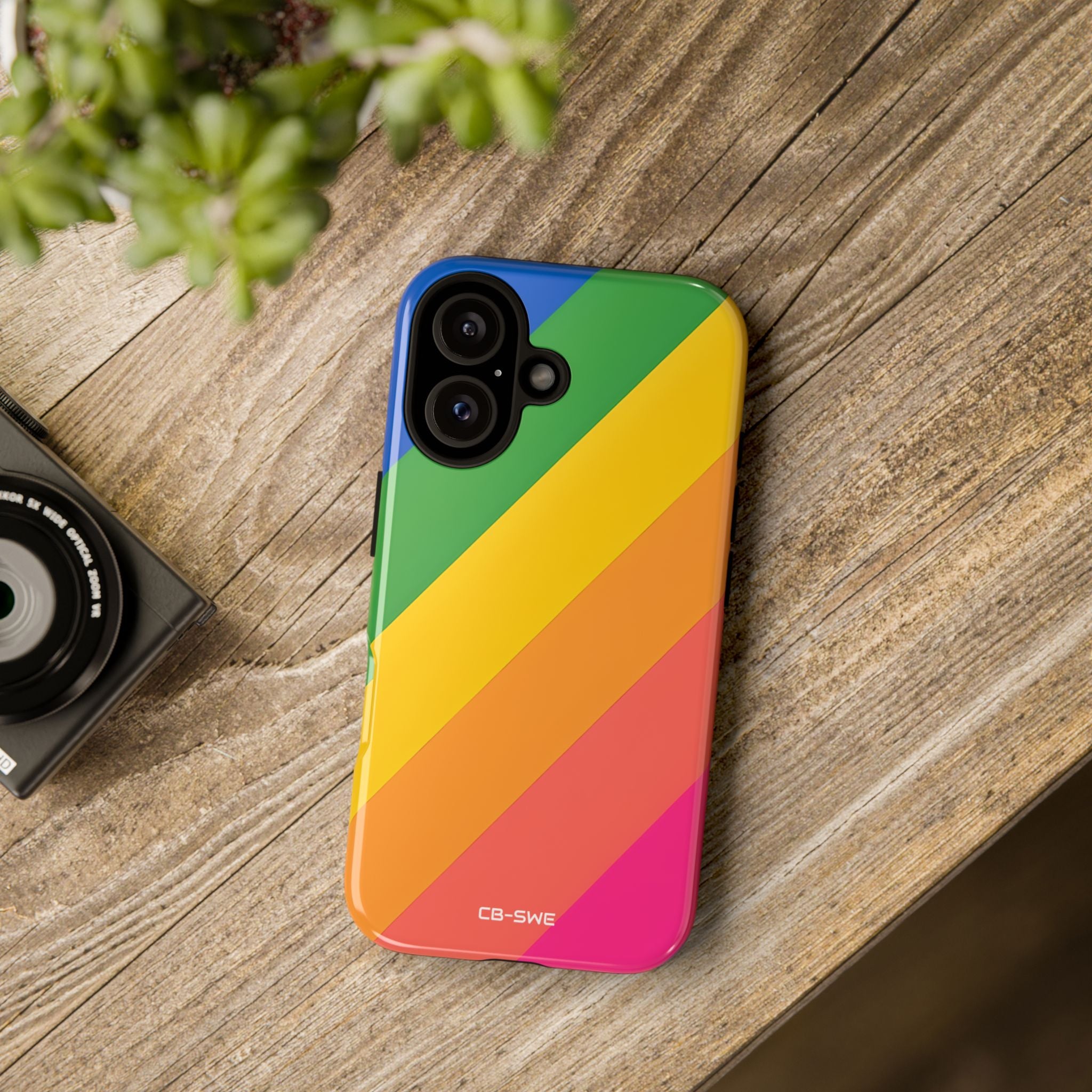 Vibrant Geometric Spectrum - iPhone Case
