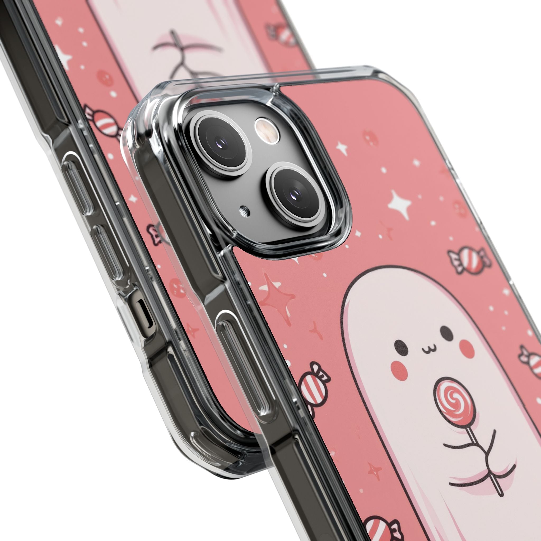 Cute Ghost Holds Candy iPhone Case - Impact