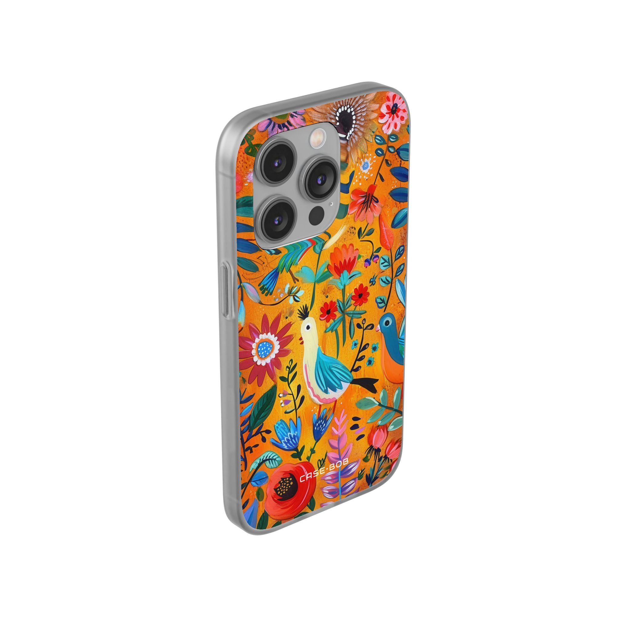 Colorful Birds Bloom iPhone 14 Pro Case - Soft