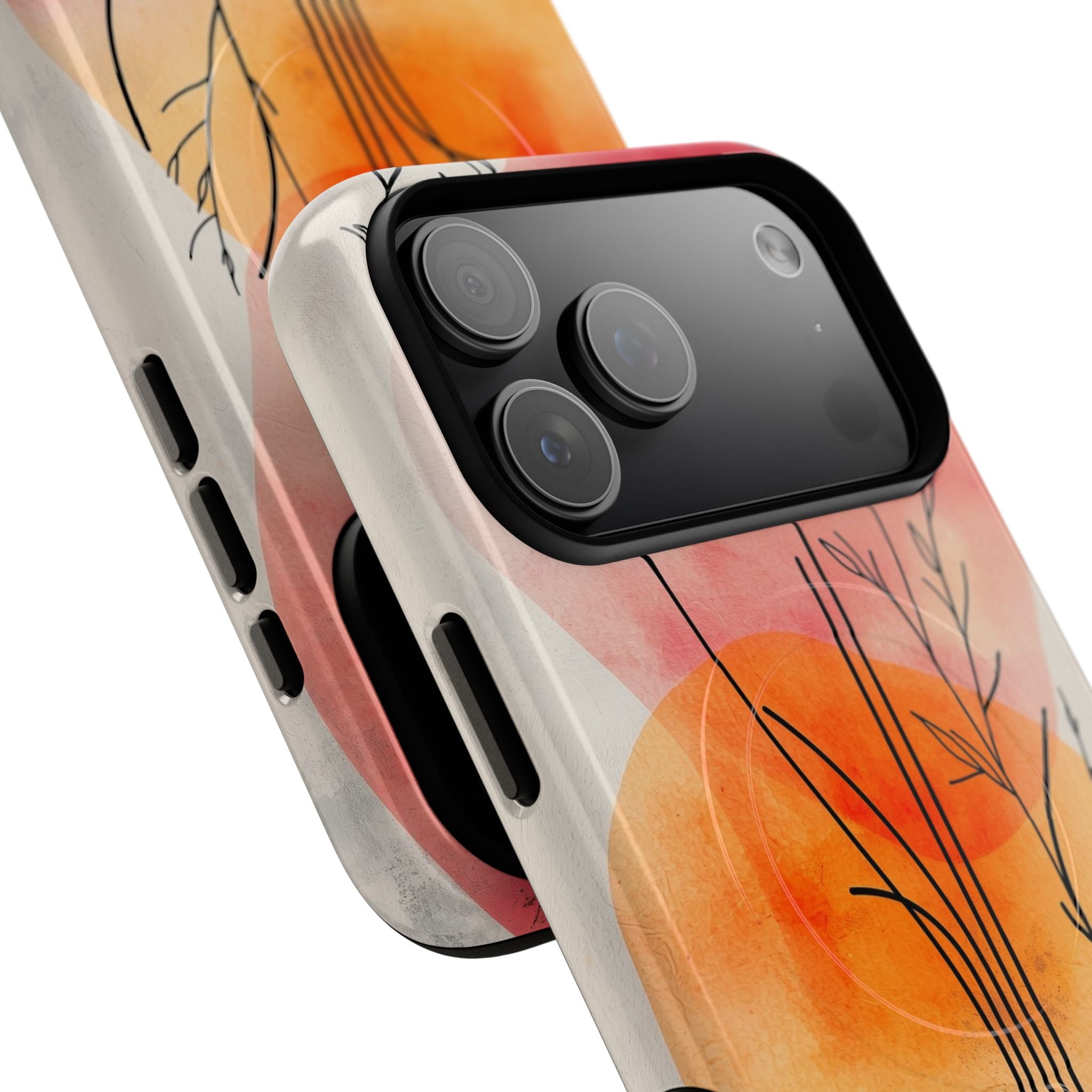 Curved Stem Sunset iPhone 17 Pro Max Case - Tough+