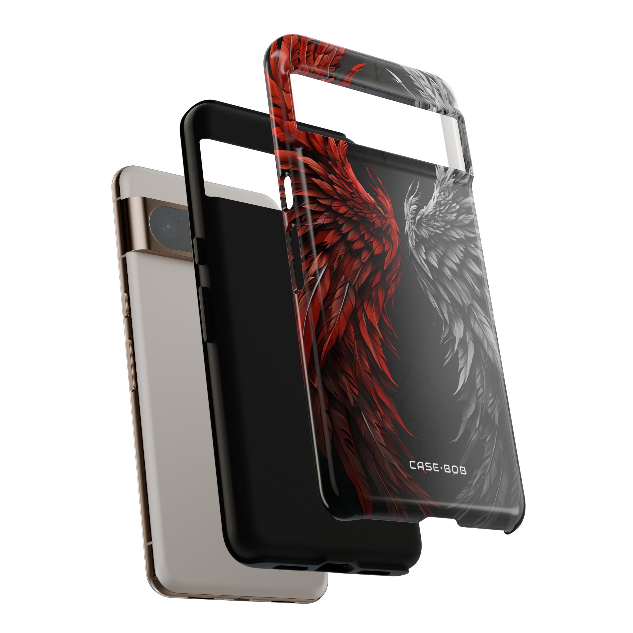 Crimson White Wings Google Pixel 8 Pro Case - Tough