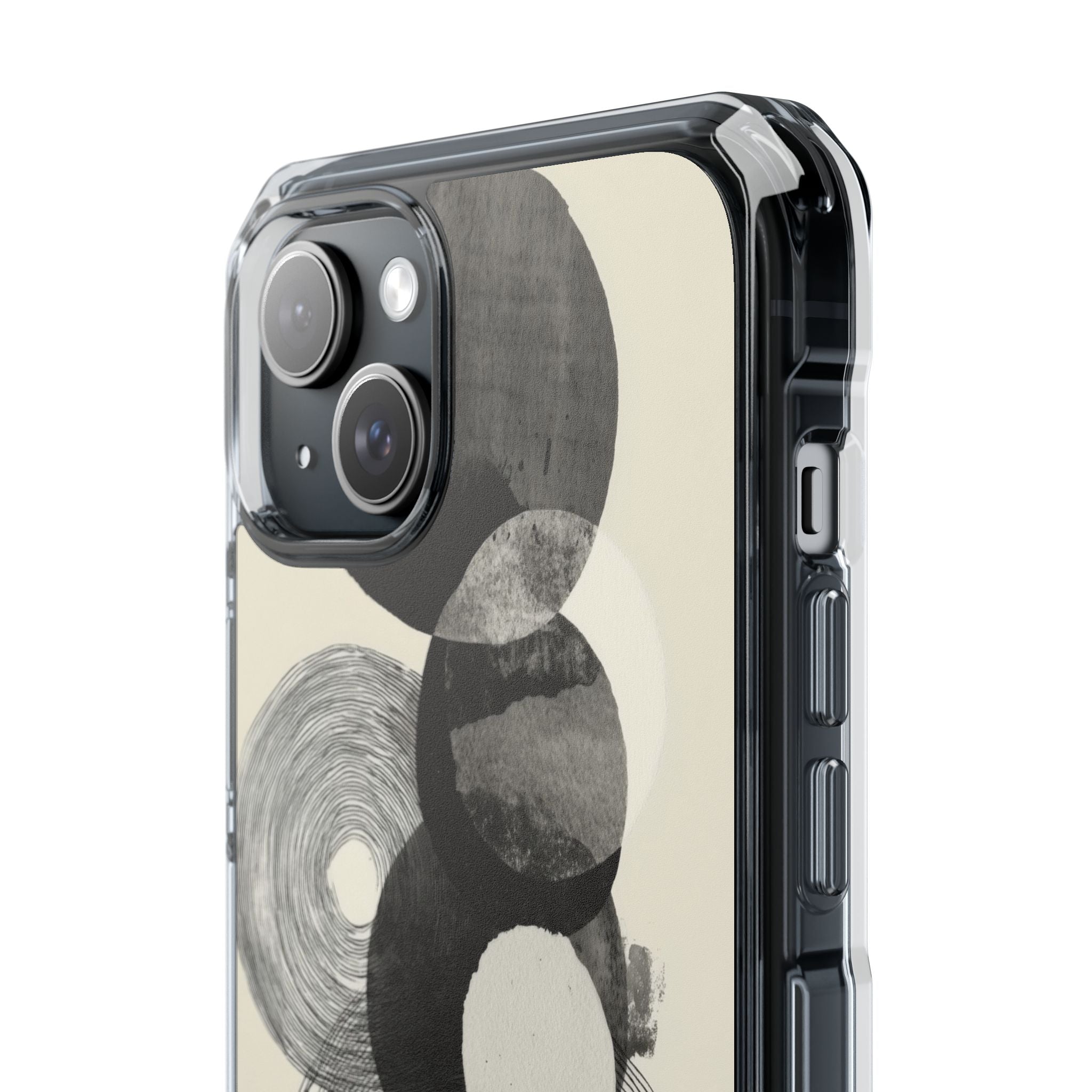 Circles Embrace Lines iPhone Case - Impact