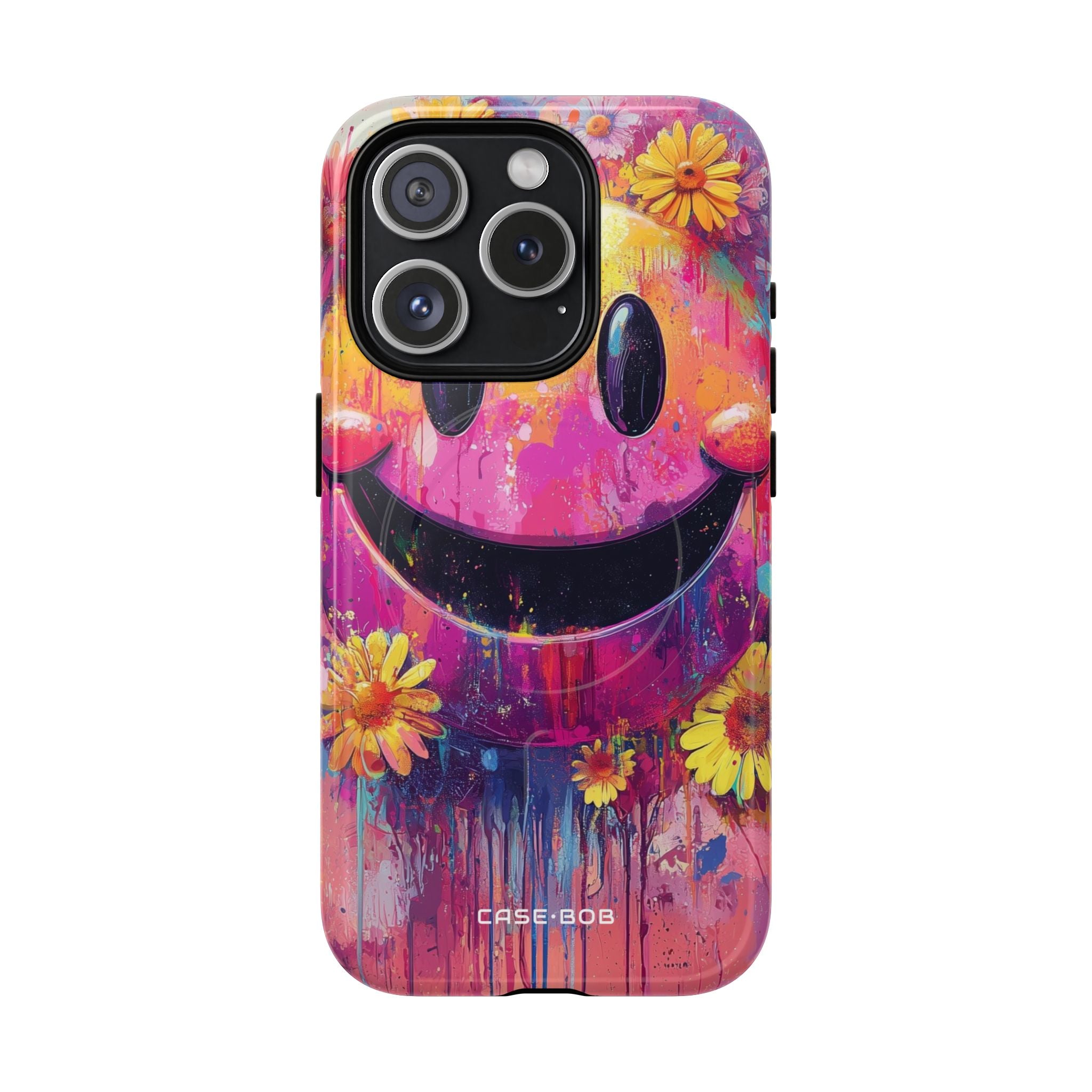 Smiley Bloom iPhone 15 Pro Case - Tough+