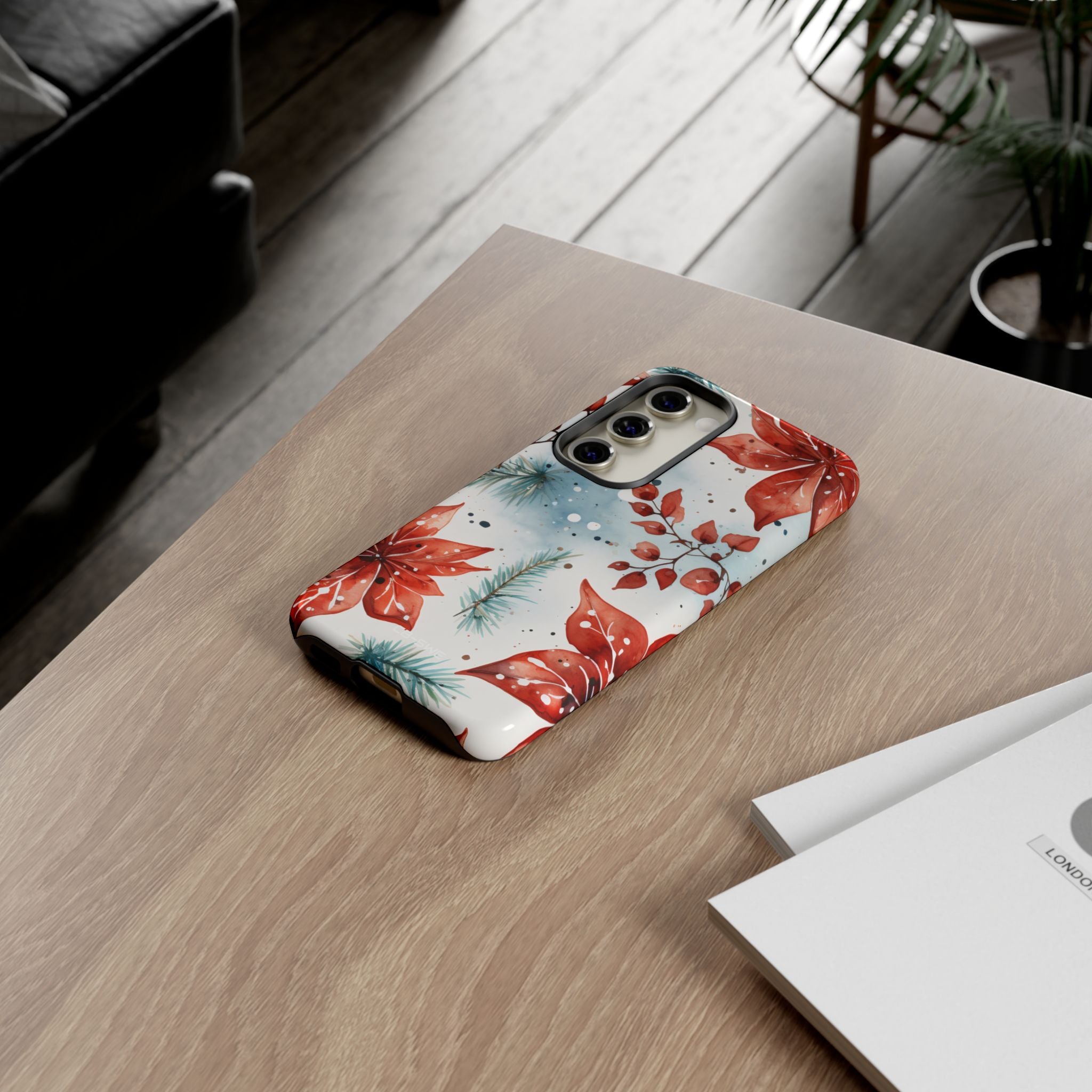 Poinsettias Bloom Bright - Samsung Case