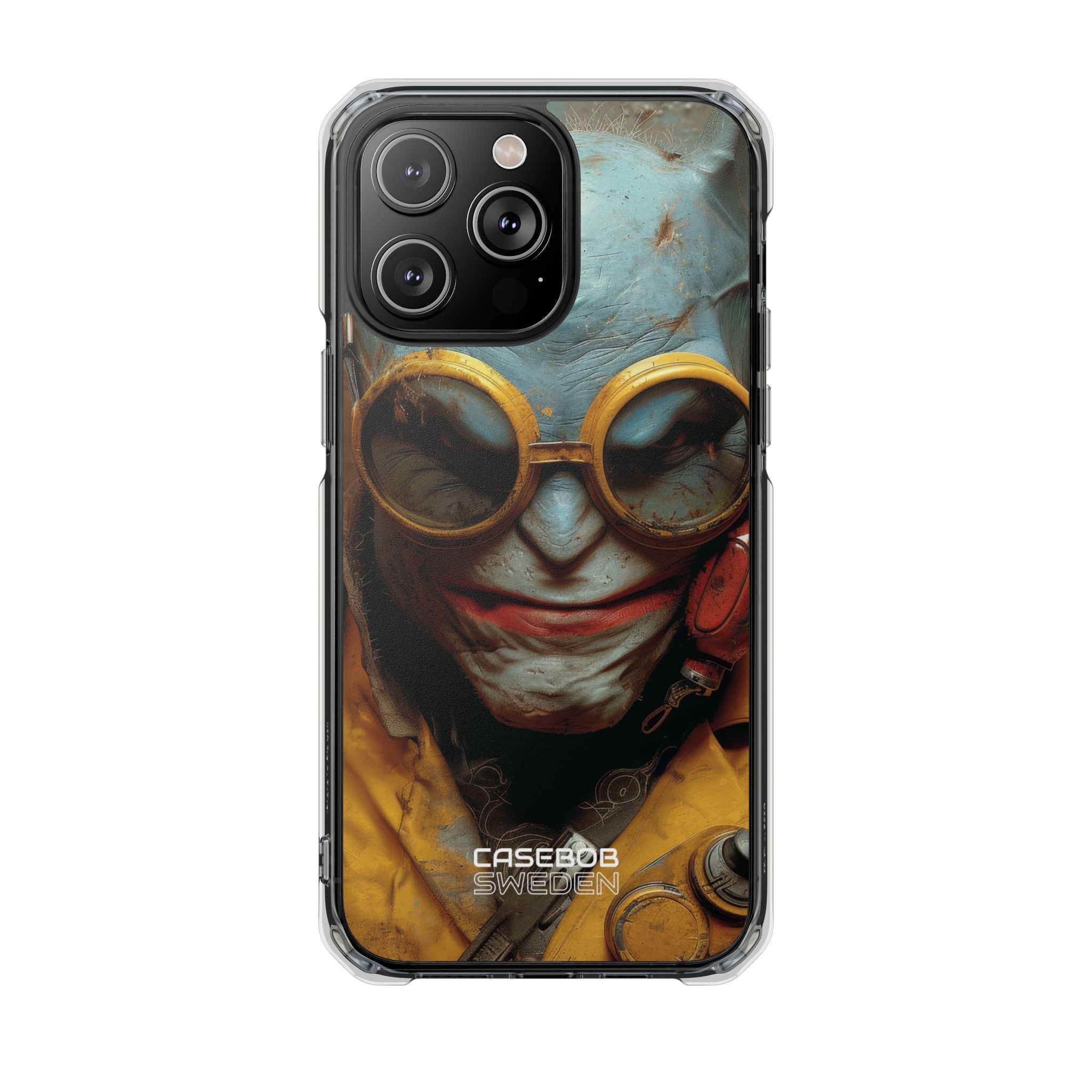 Steampunk Masked Adventurer iPhone 14 - Impact Clear+