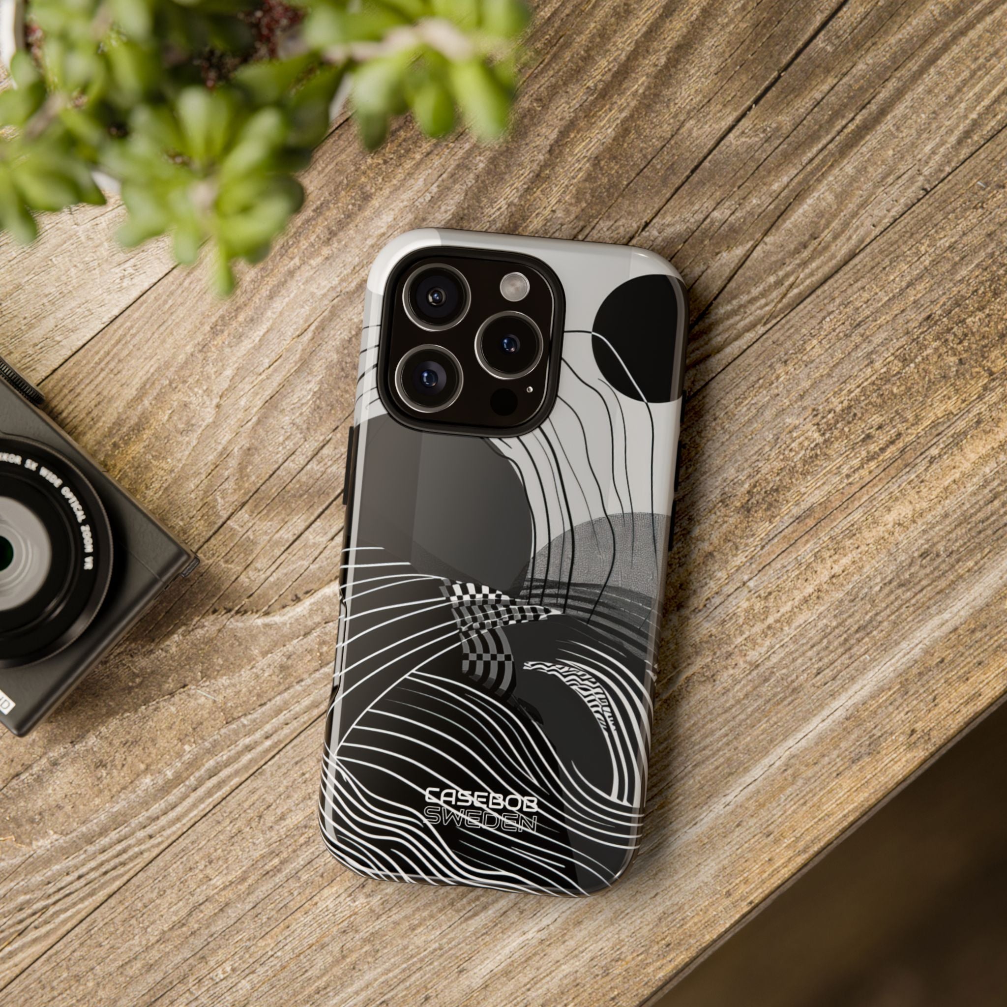 Monochrome Motion Flow iPhone 16 – Robust