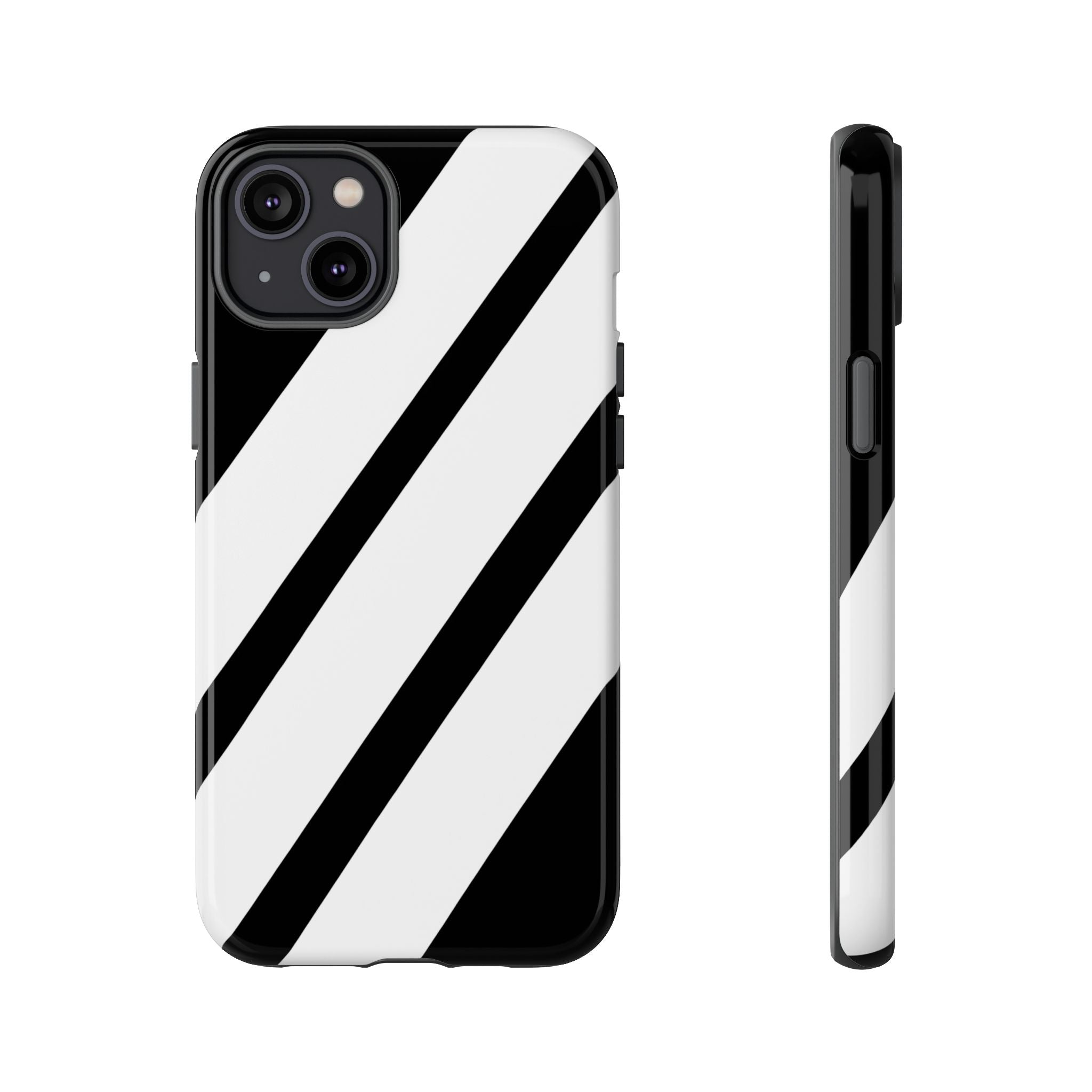 Monochrome Diagonal Symmetry - iPhone Case