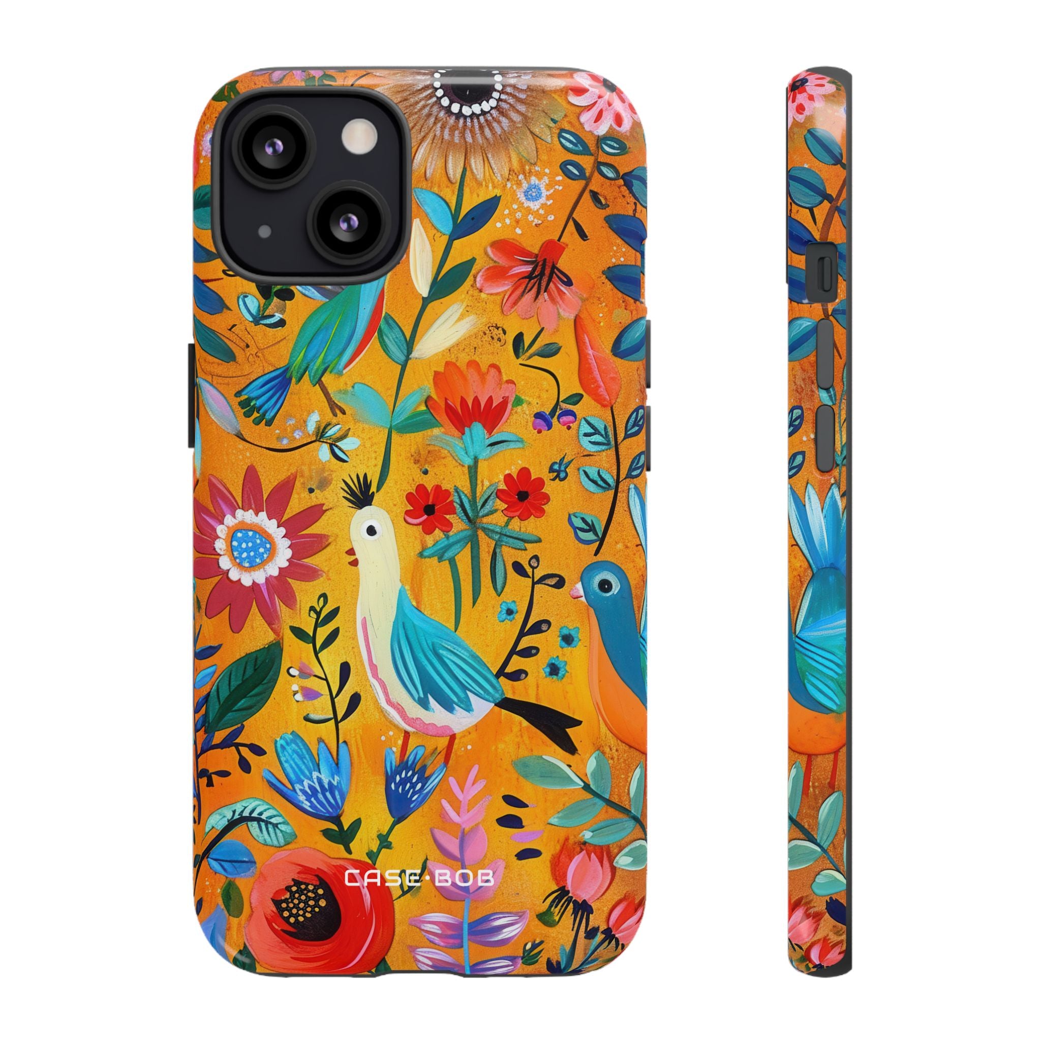 Colorful Birds Bloom iPhone 13 Case - Tough
