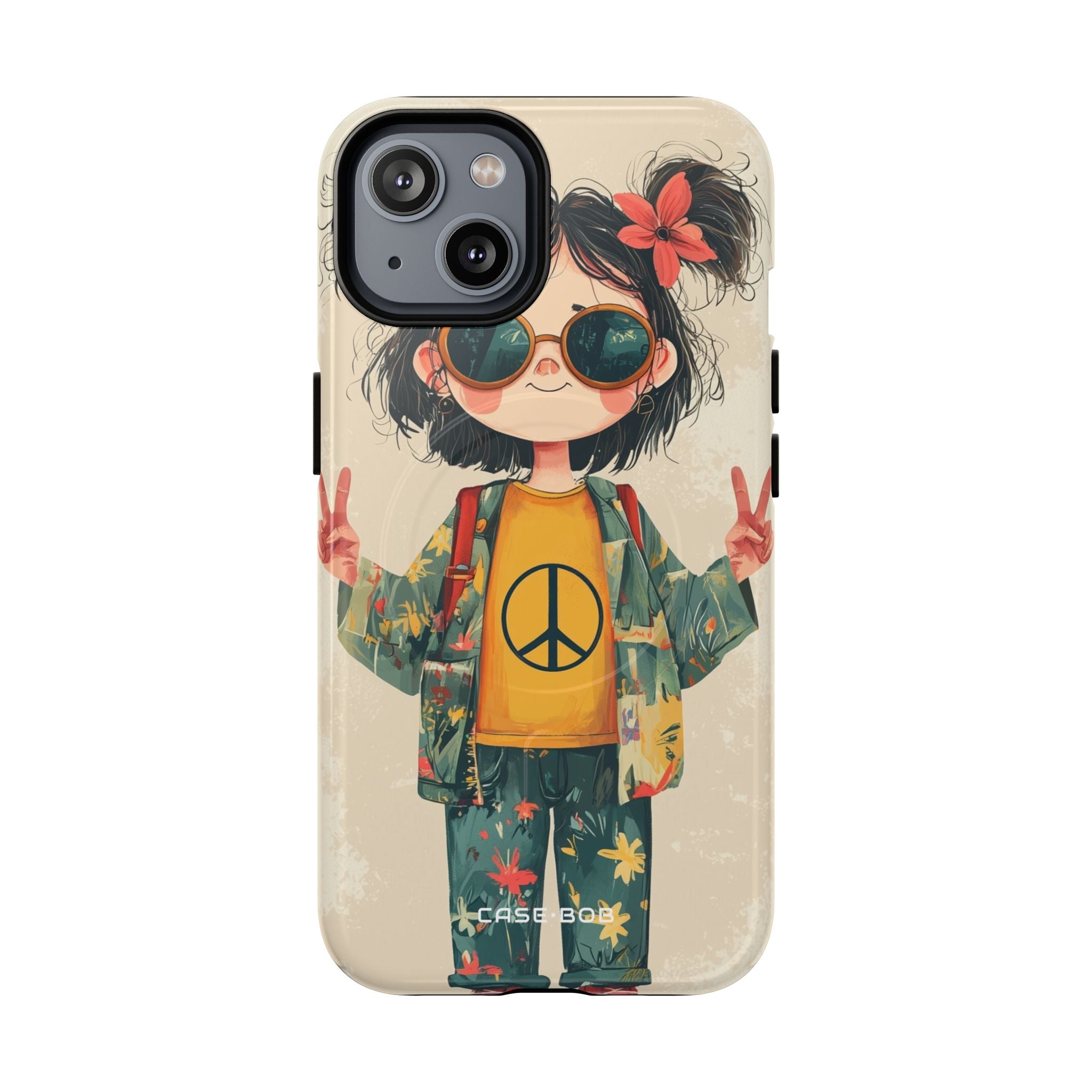 Peace Pigtails iPhone 14 Case - Tough+