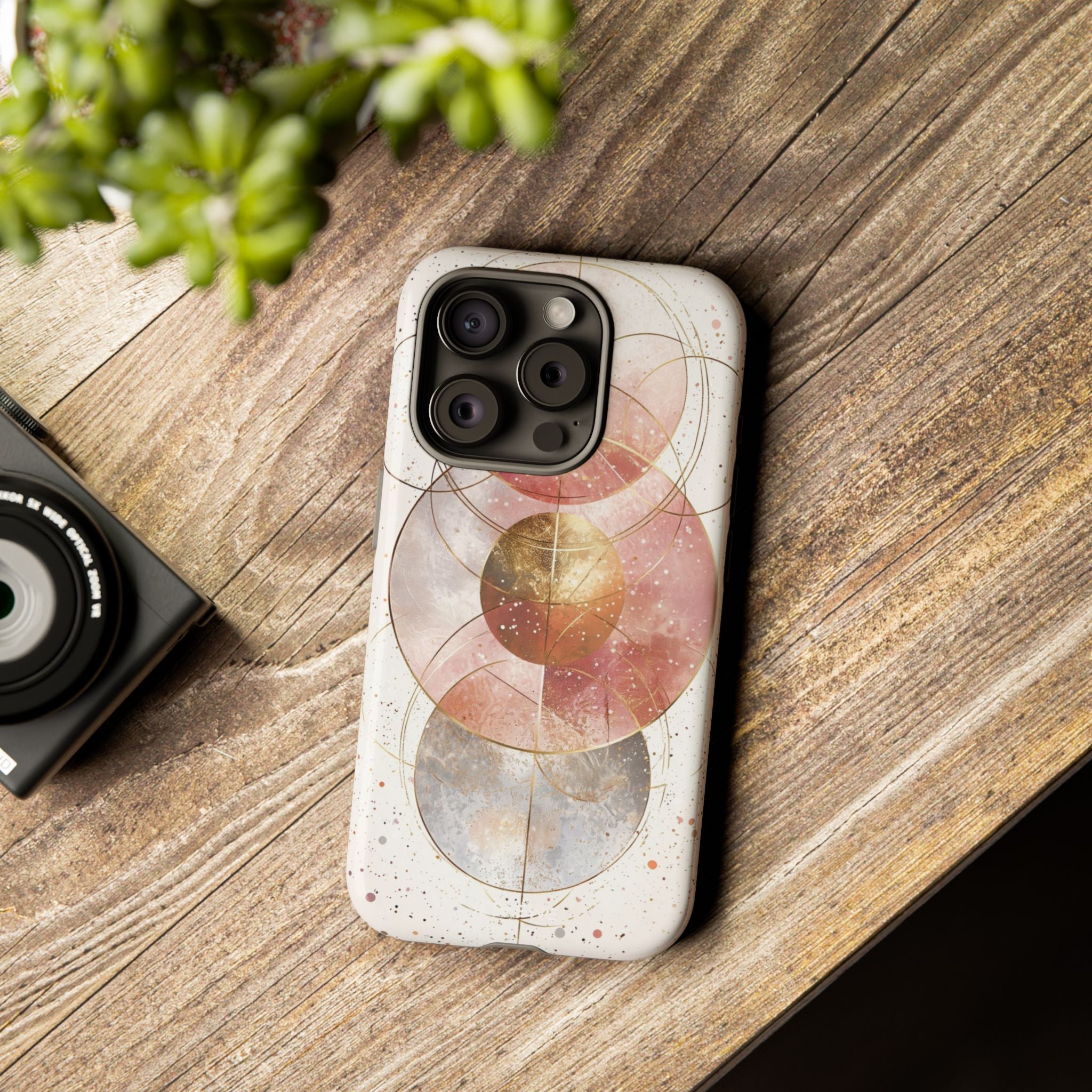 Circle Envelops Light - iPhone Case