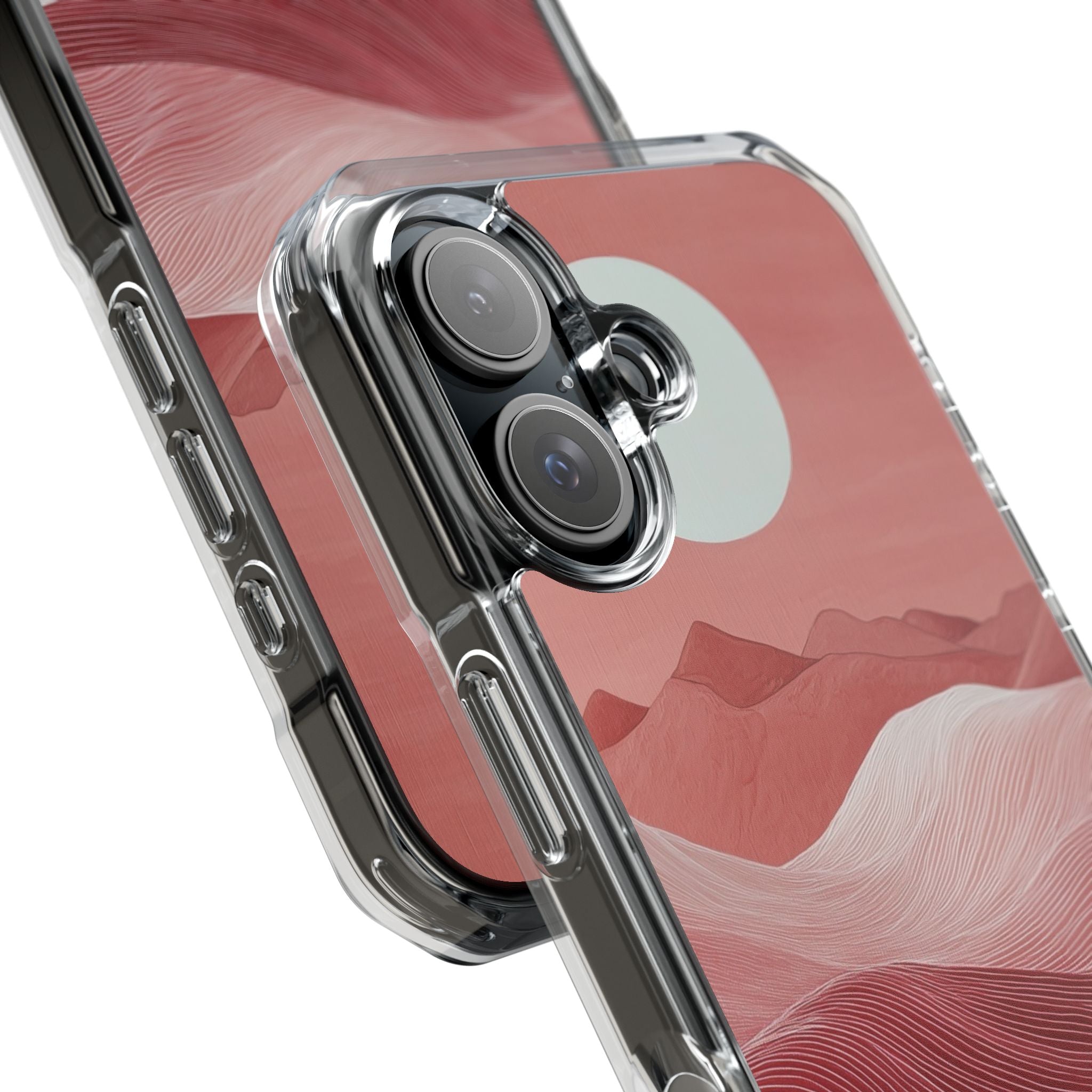 White Orb Dunes iPhone 15 Case - Impact