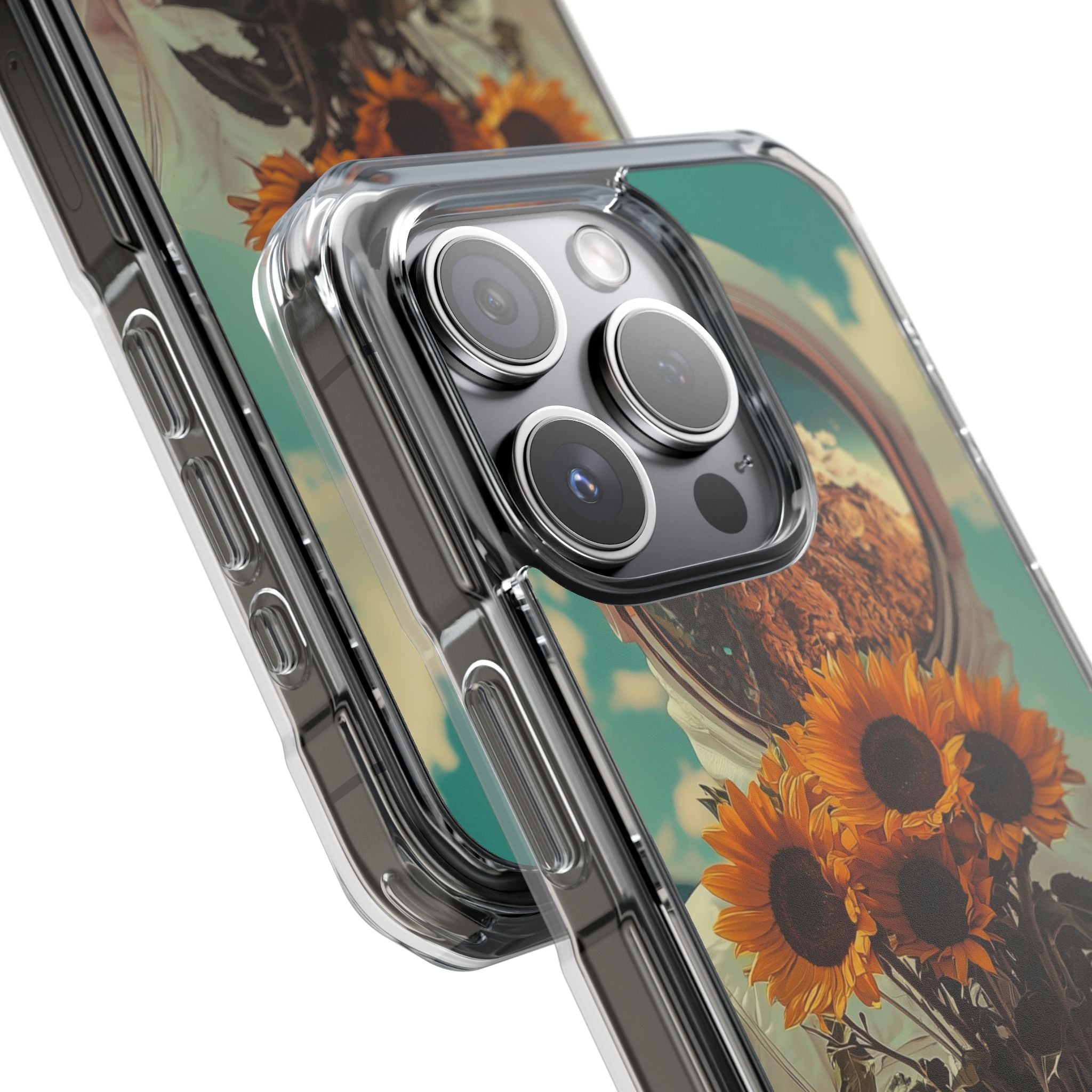 Sunflower Astronaut iPhone 15 Pro Case - Impact