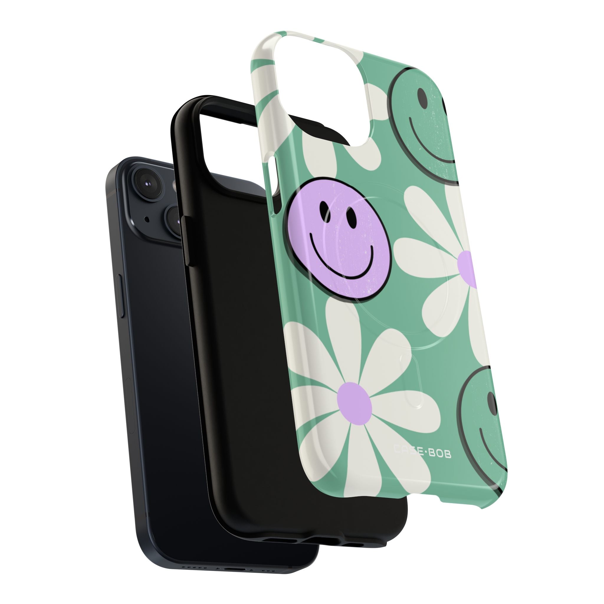 Smiley Daisy Glow iPhone 14 Case - Tough+