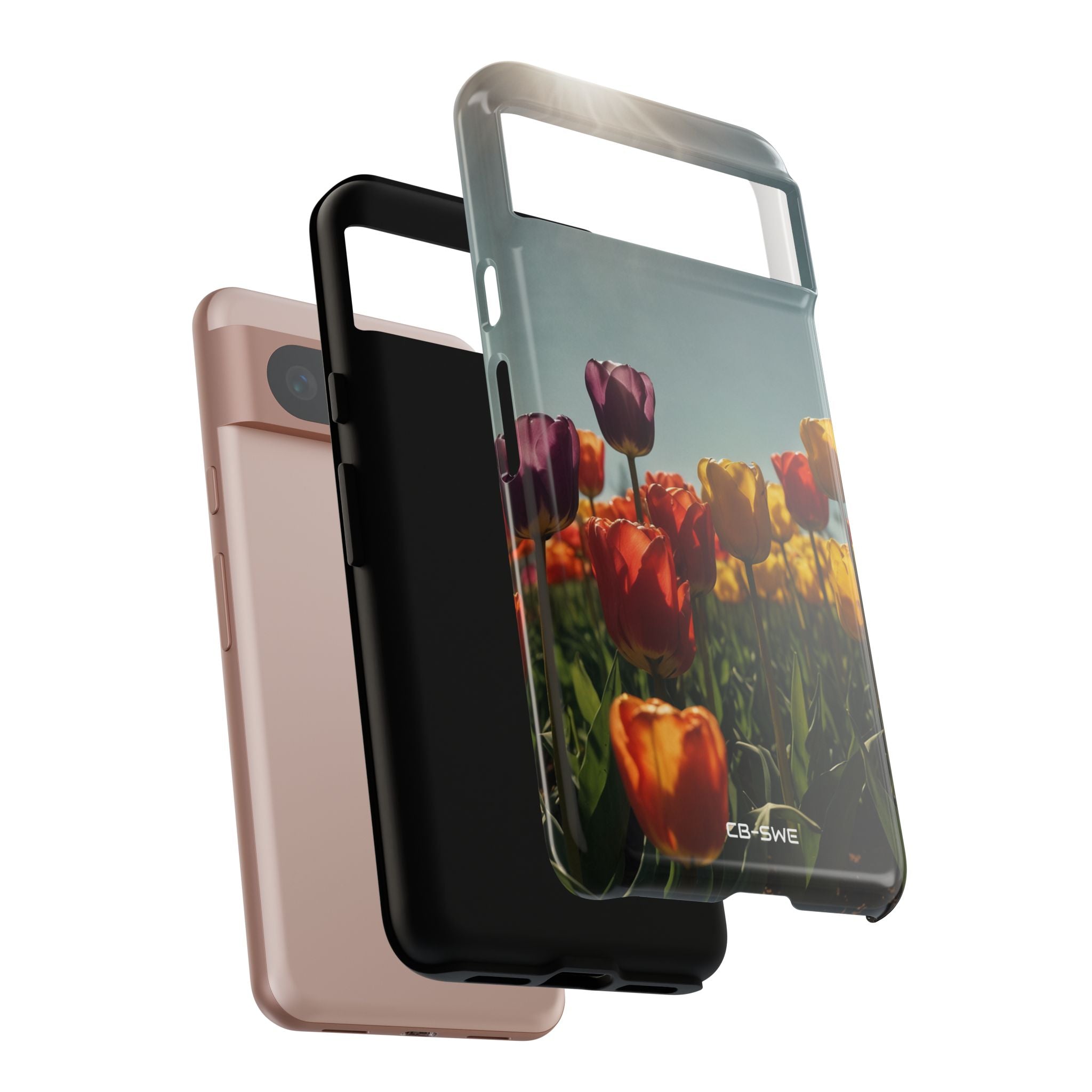 Tulips Embrace Sunlight - Google Pixel Case
