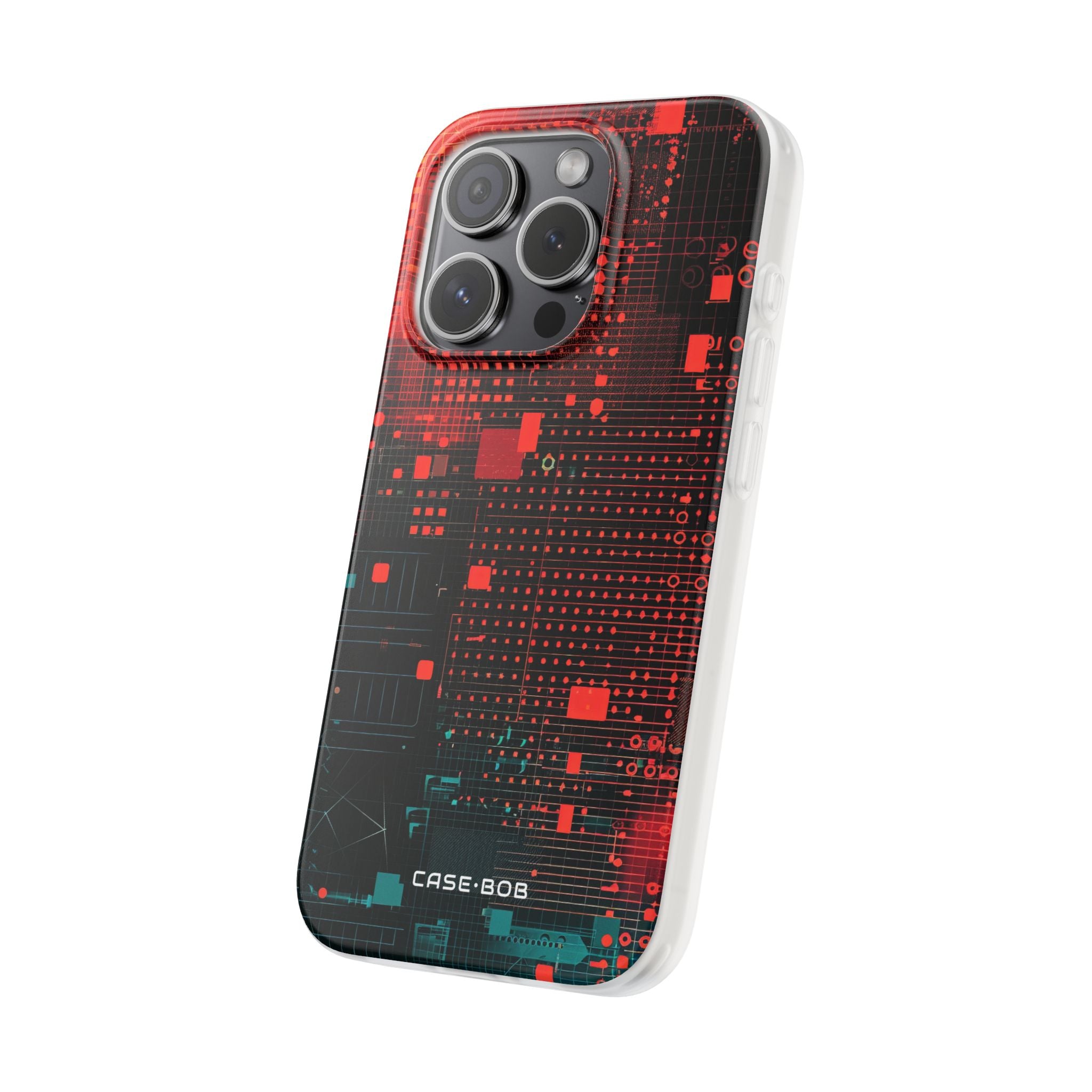Grid Fusion iPhone 15 Pro Case - Soft