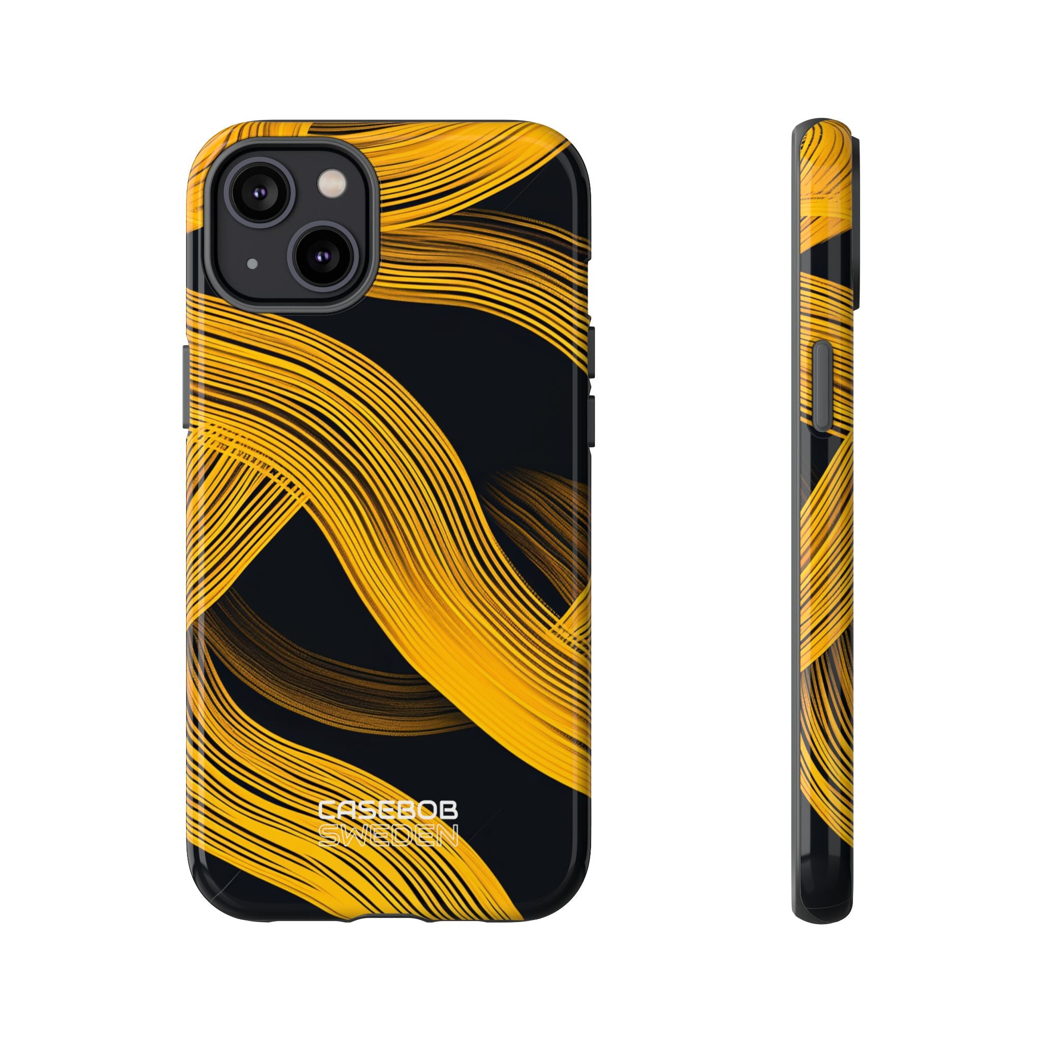Yellow Flow Lines iPhone 14 - Tough