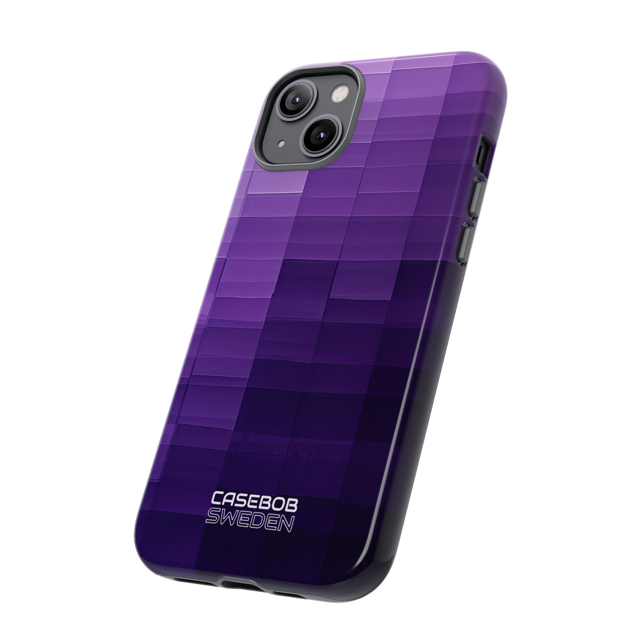 Purple Horizon Grid iPhone 14 - Resistente