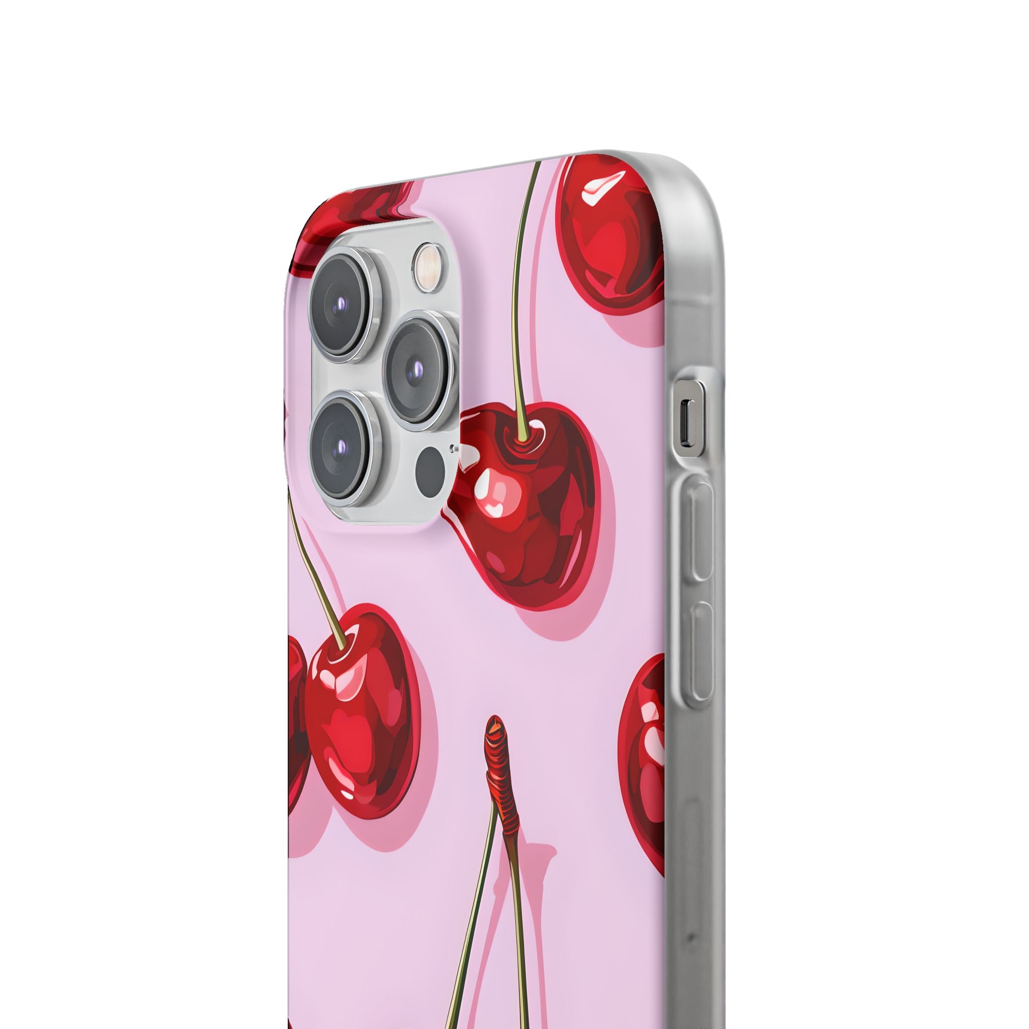 Glossy Cherry Burst iPhone 14 Pro Max Case - Soft